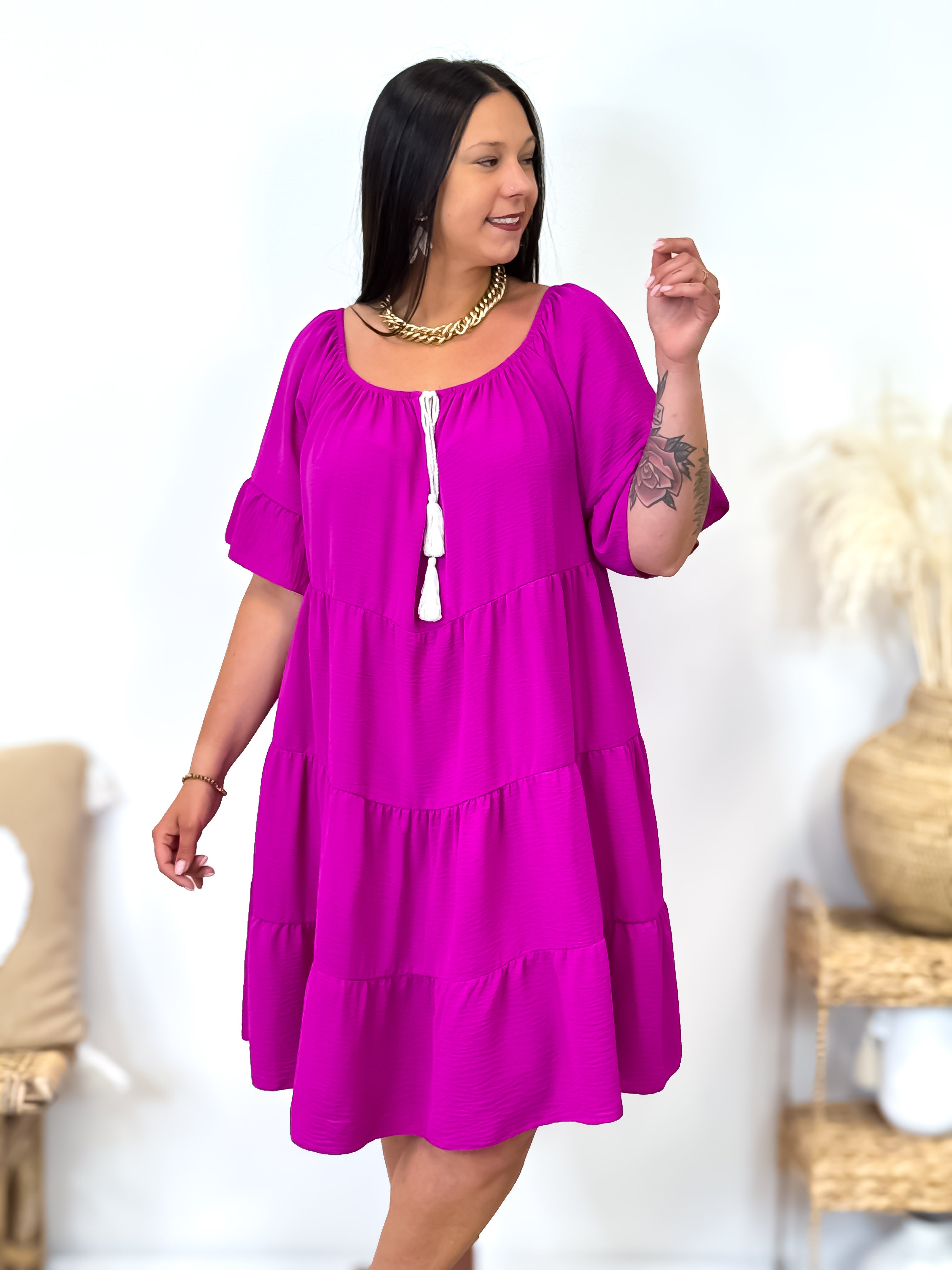 Jurk - Dublin - Magenta