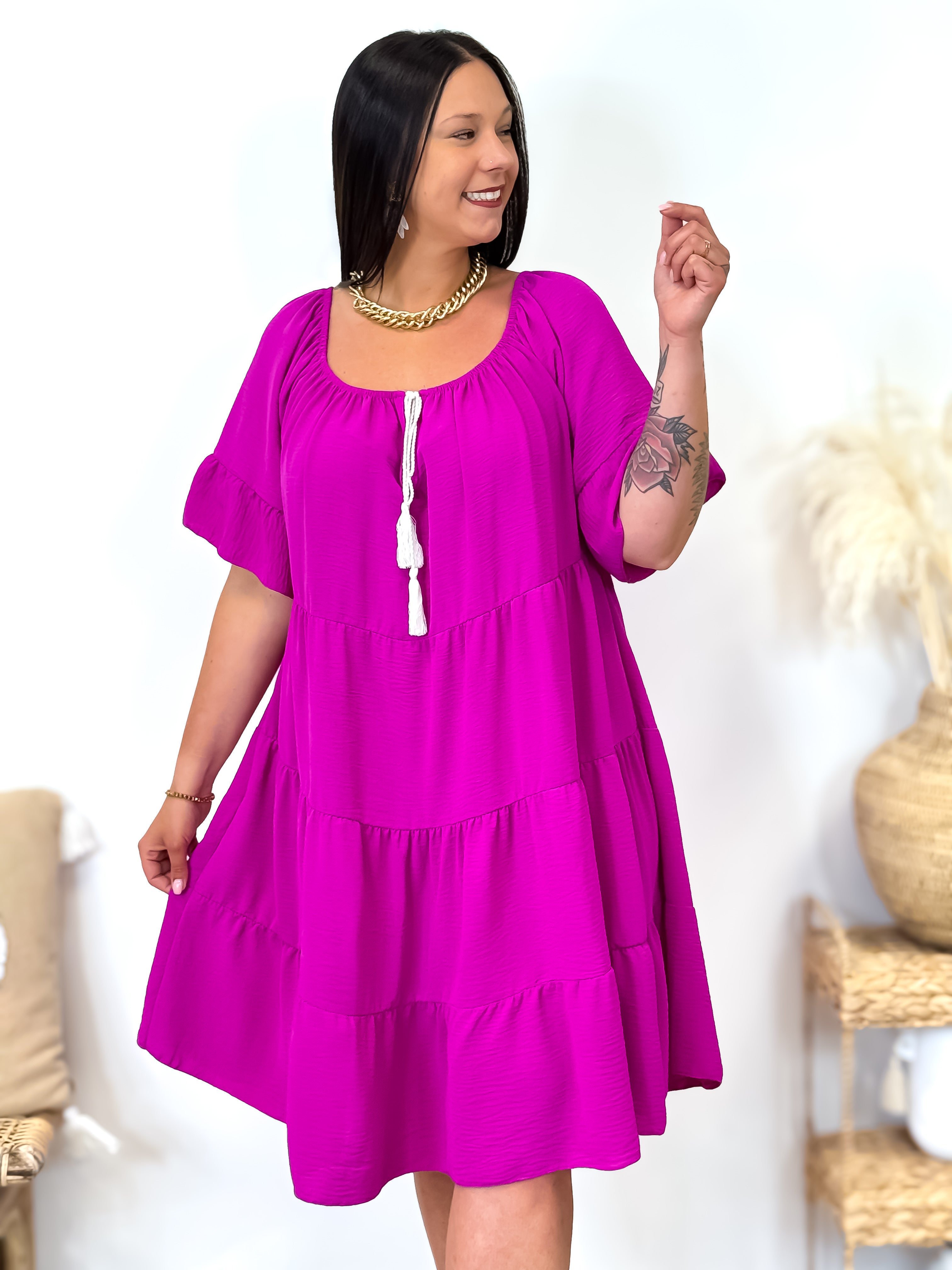 Jurk - Dublin - Magenta