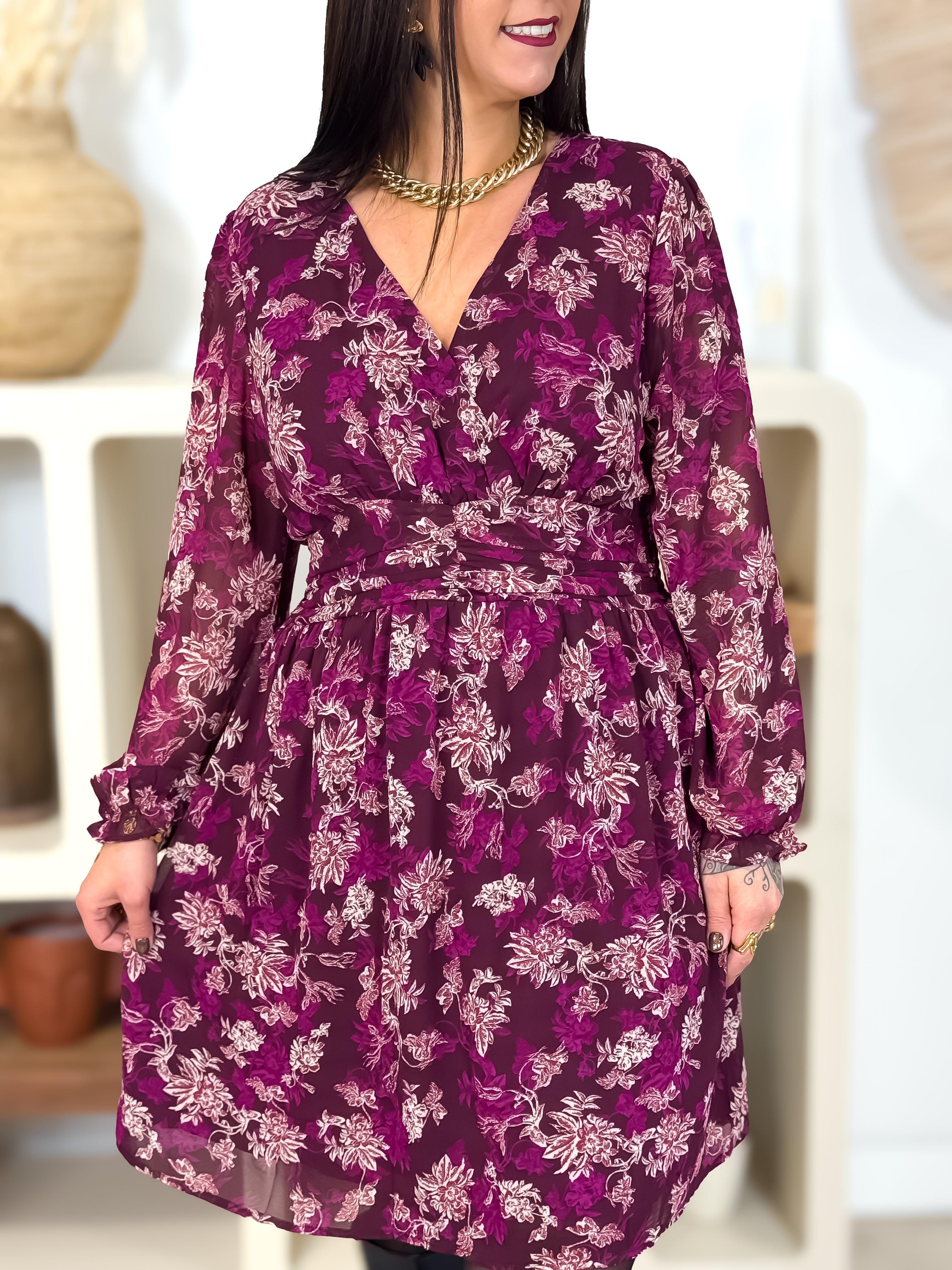 Robe Courte - Sara - Magenta