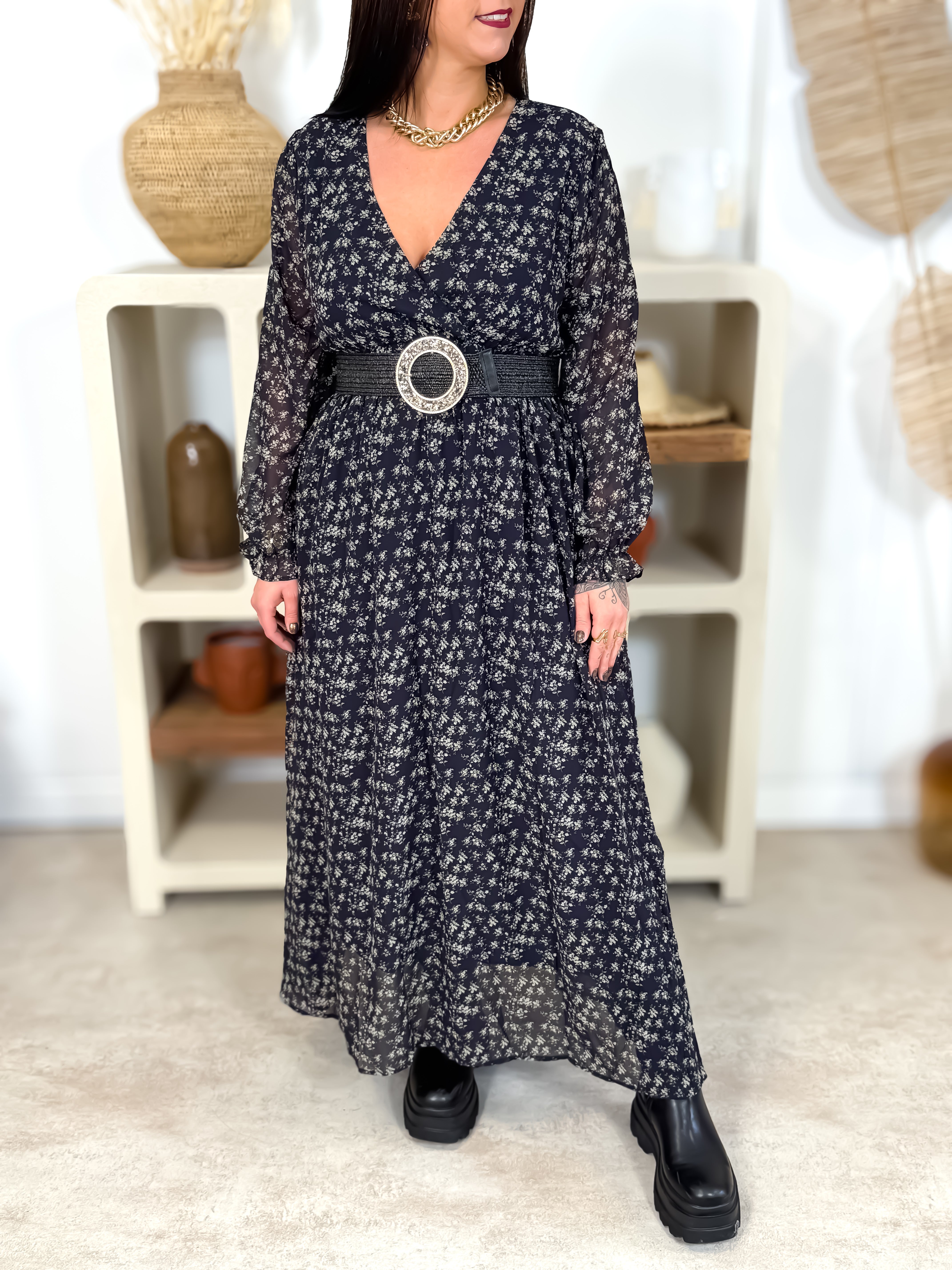Robe Longue - Fabi - Noir