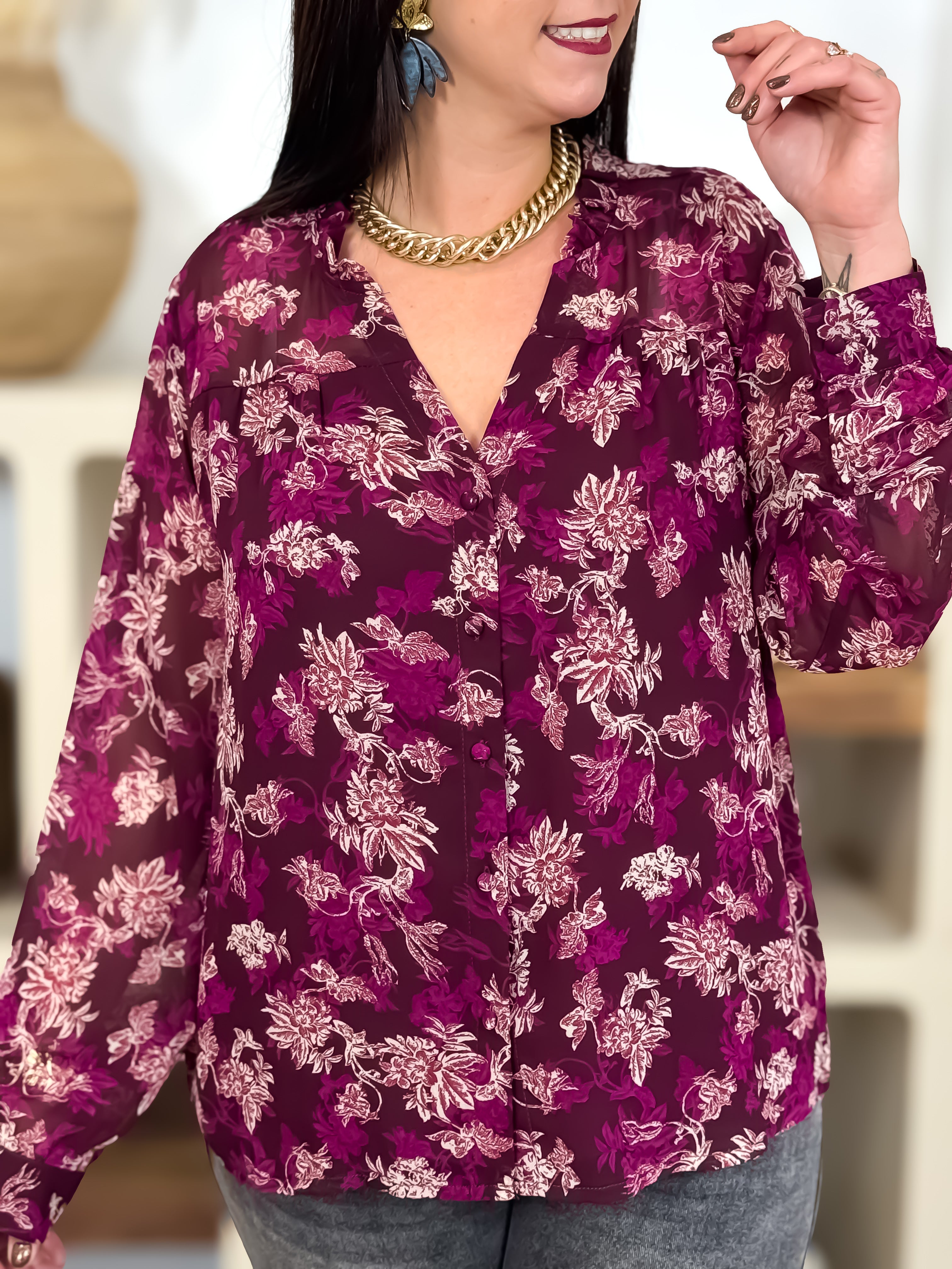 Chemisier - Camille - Magenta