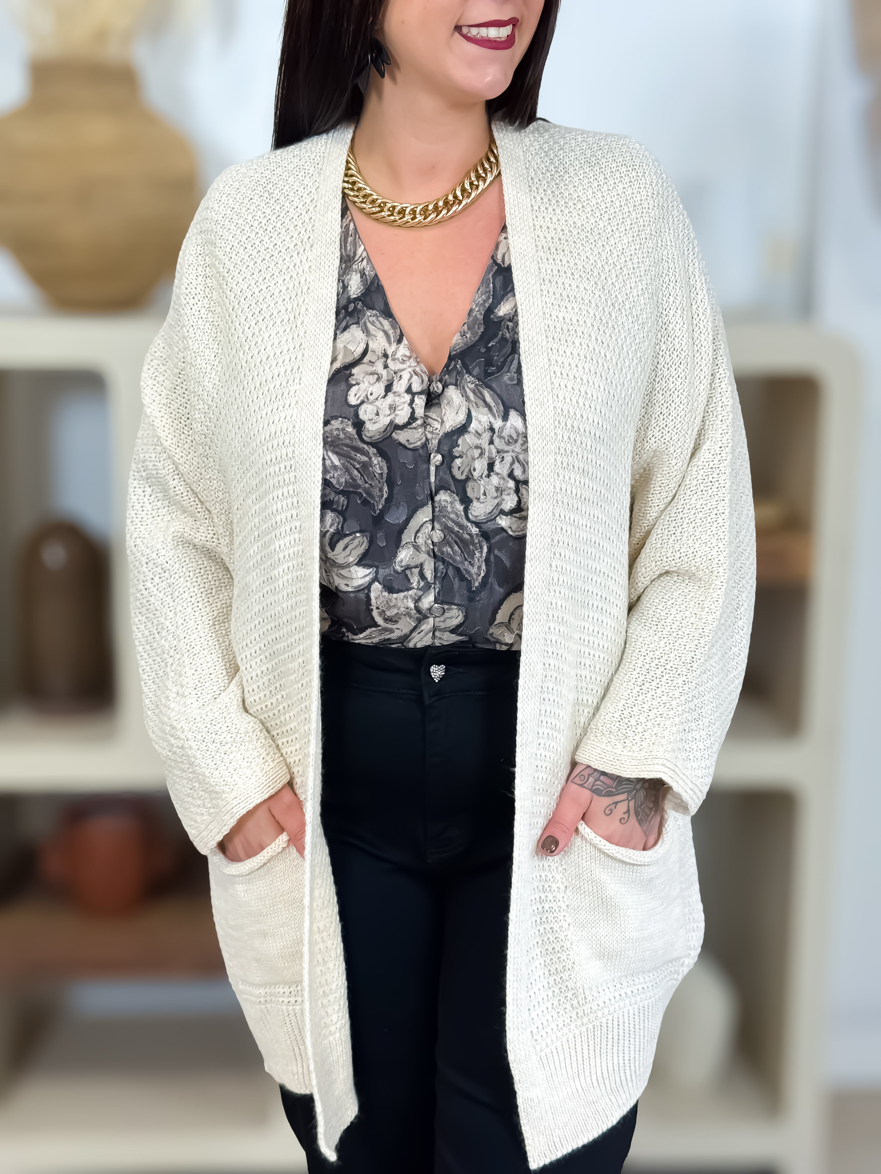 Chemisier - Linaelle - Noir & Gris