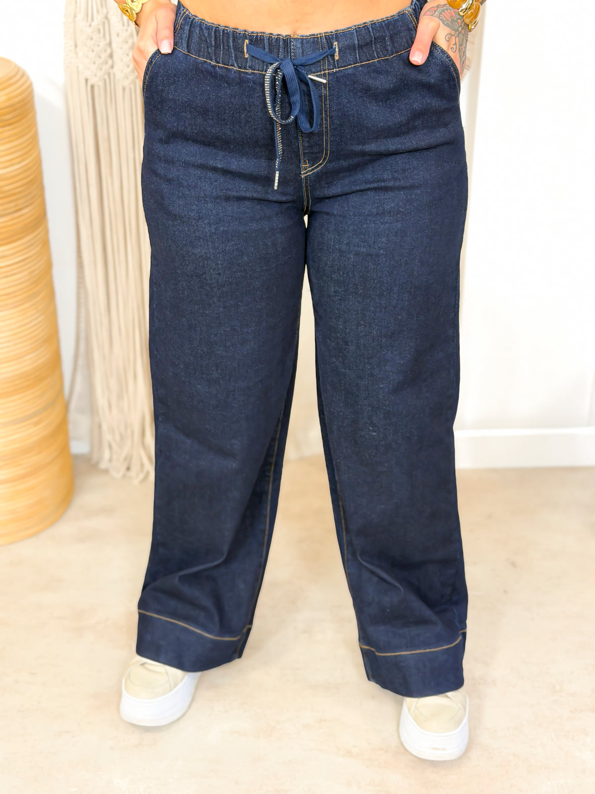 Jean large grande taille brut Nathalia – photo 1