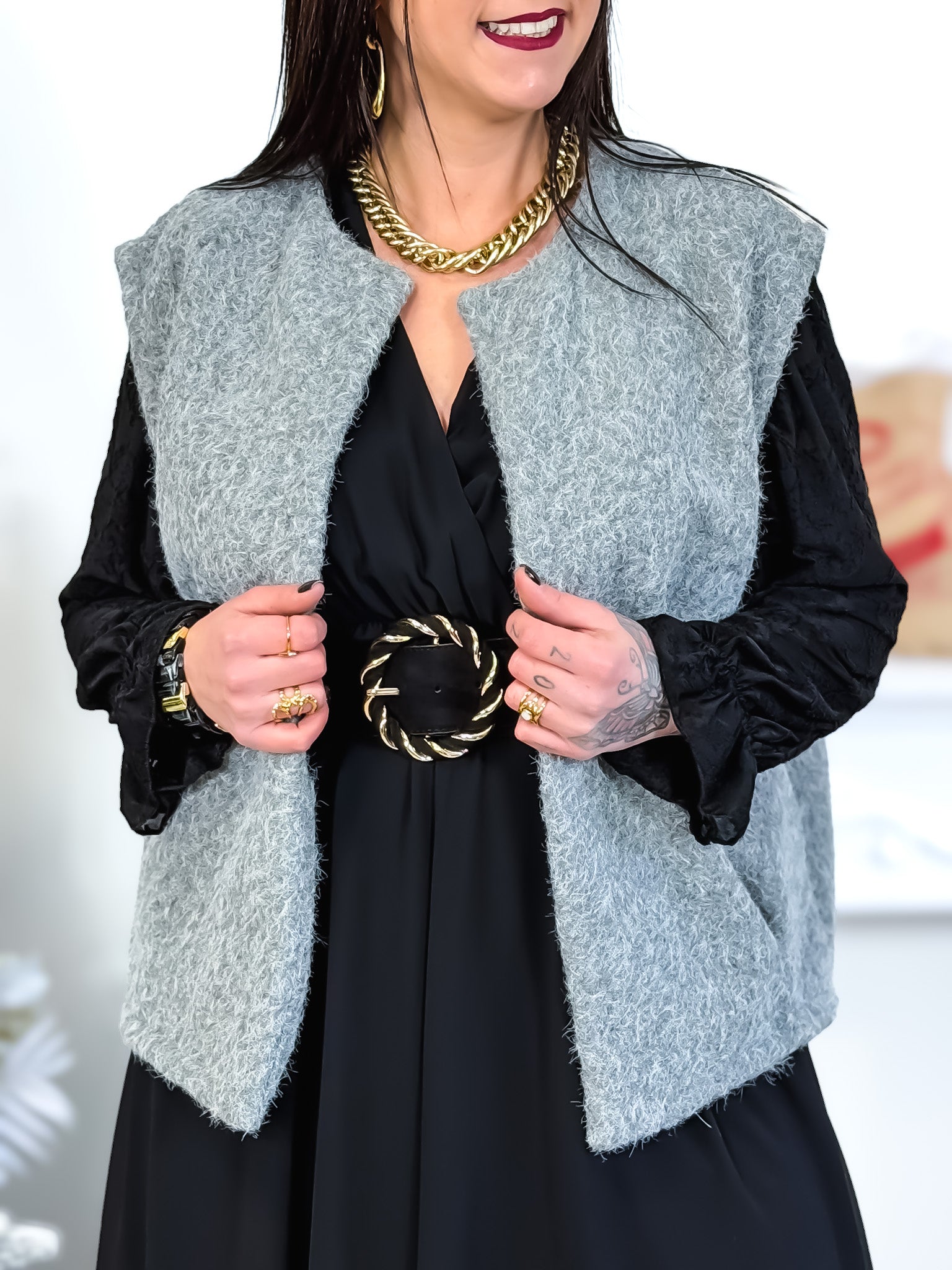 Veste Sans Manches - Louna - Gris