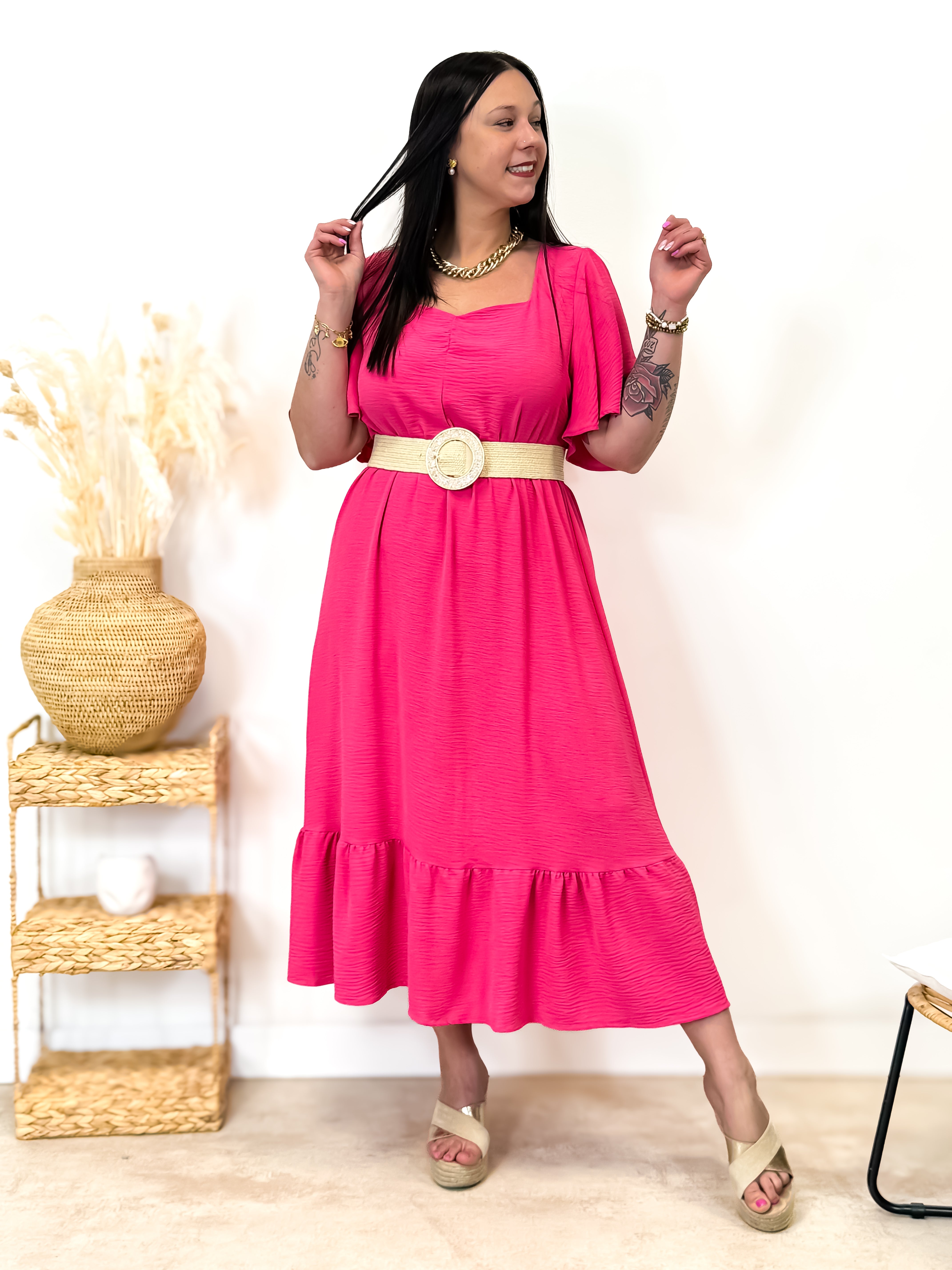 Robe - Loreen - Fuchsia