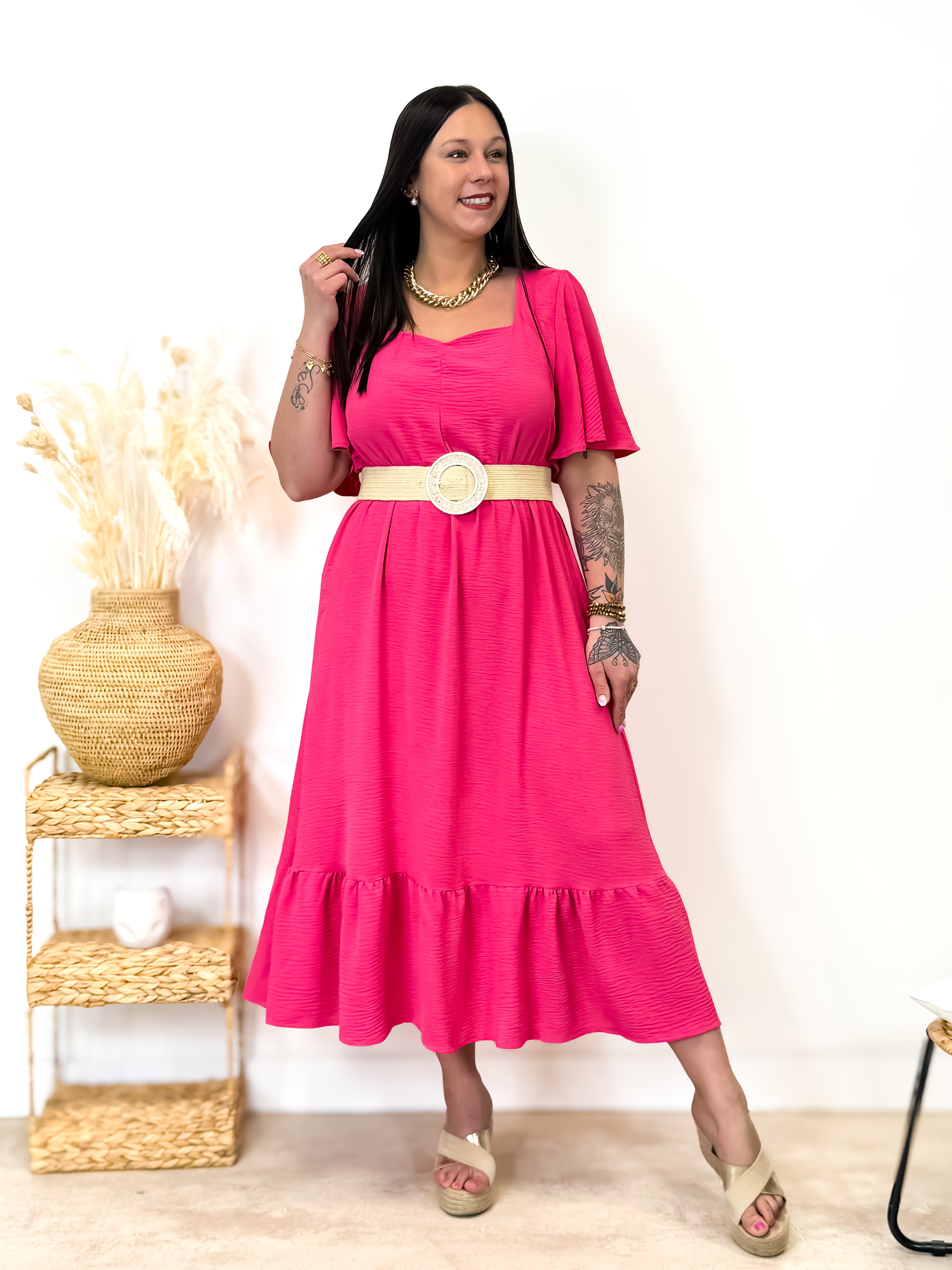 Robe - Loreen - Fuchsia