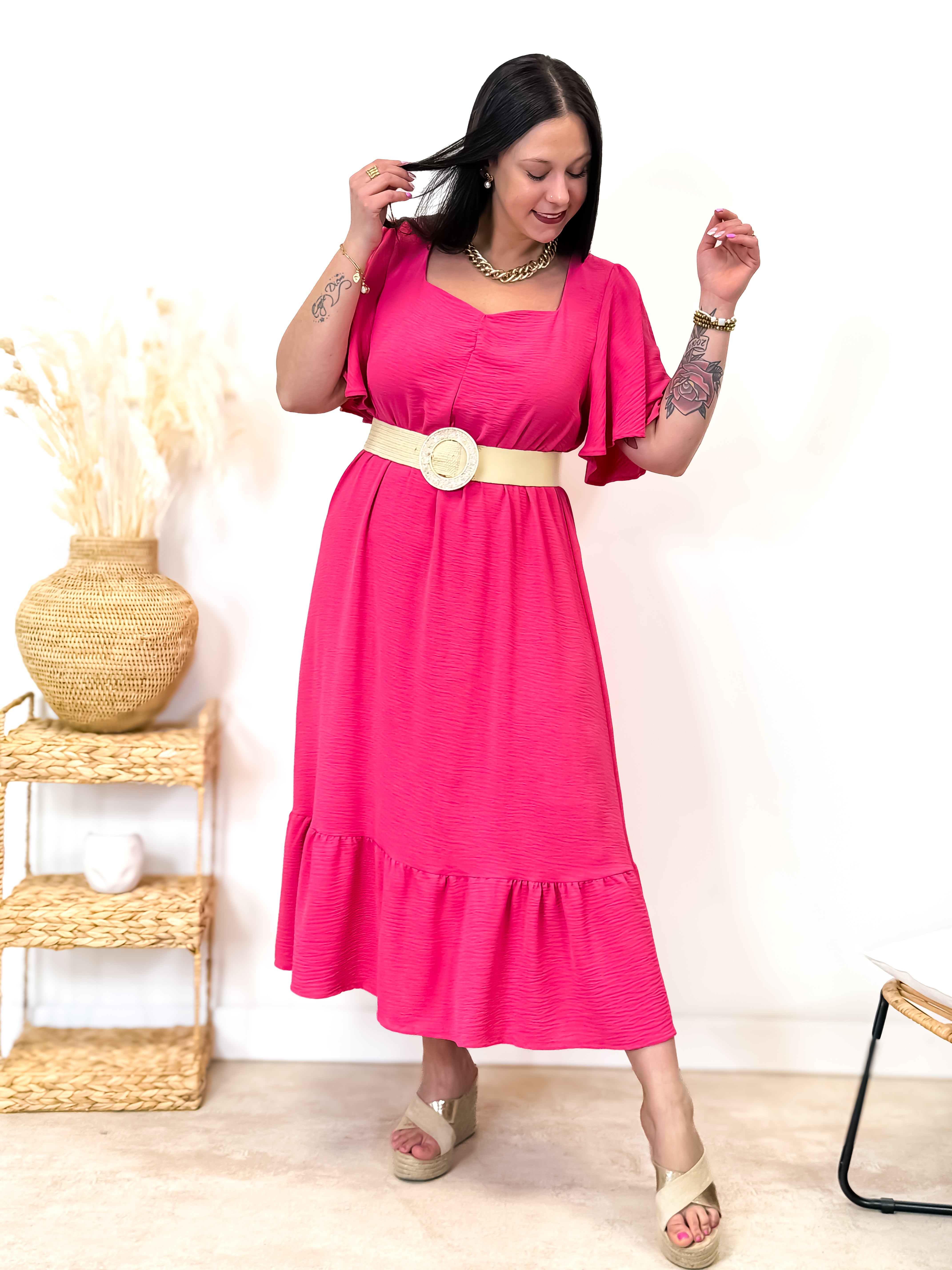 Robe - Loreen - Fuchsia