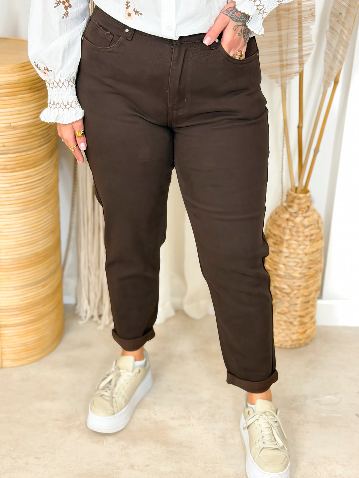 Jeans - Calia - Chocolat