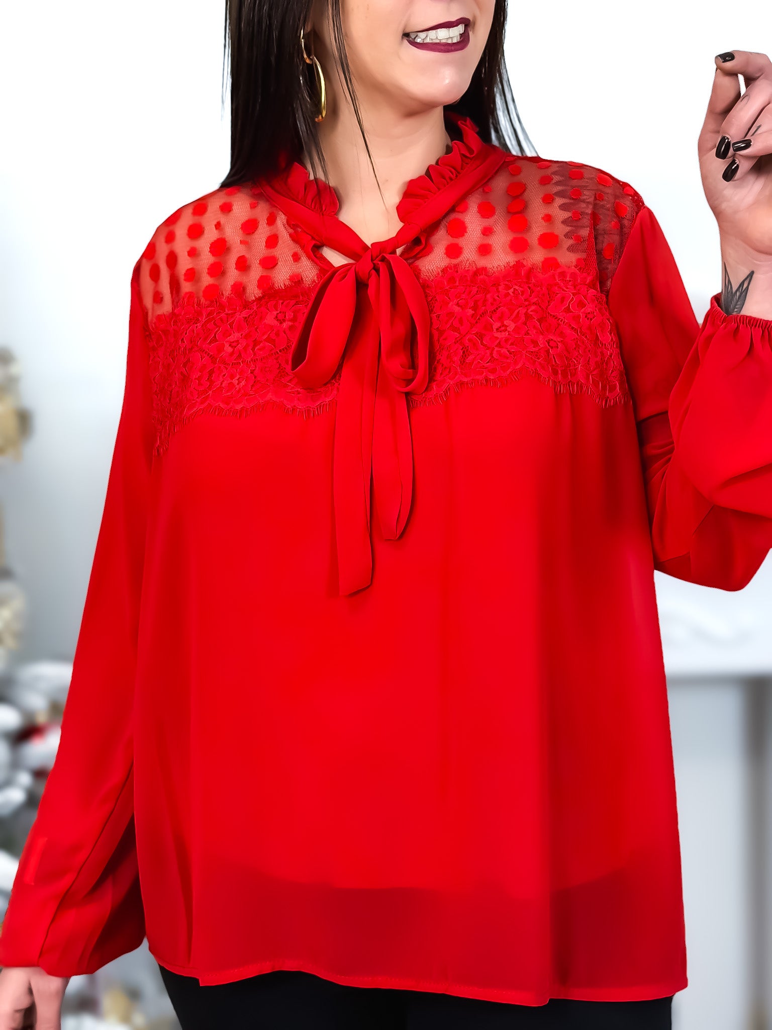 Blouse - Liana - Rouge