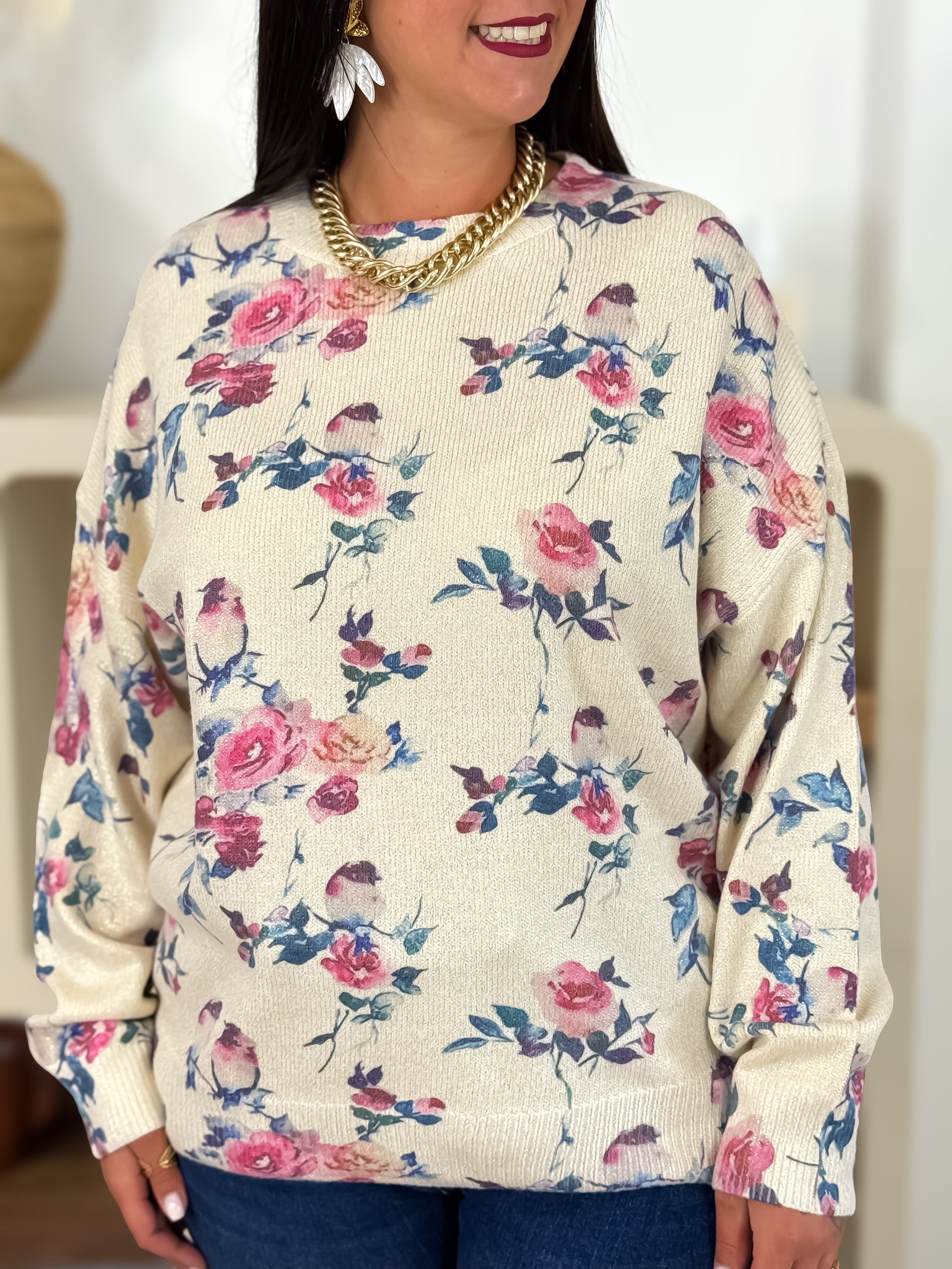 Pull - Mary - Beige & Rose