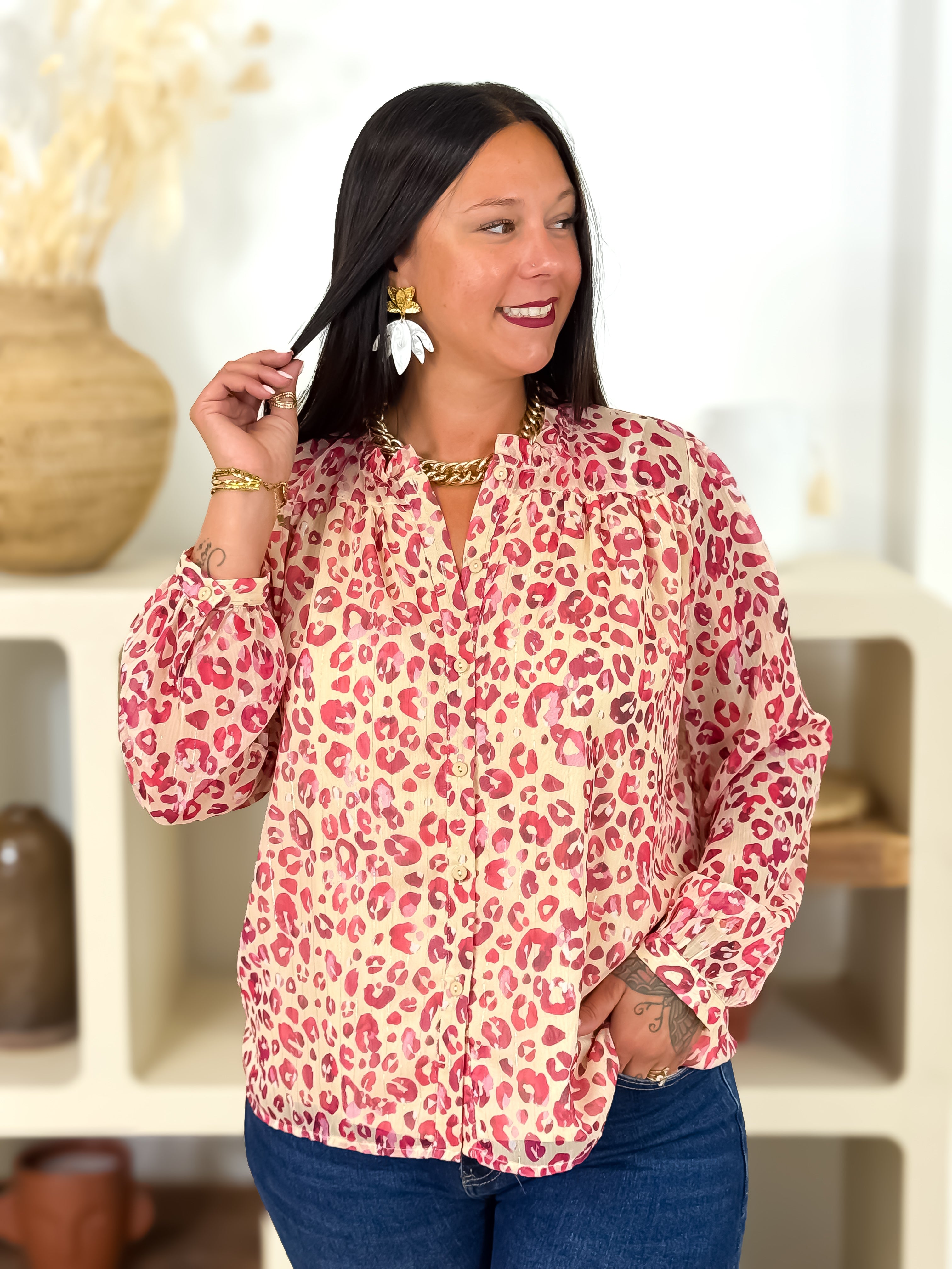 Chemisier - Giuzi - Beige & Rose