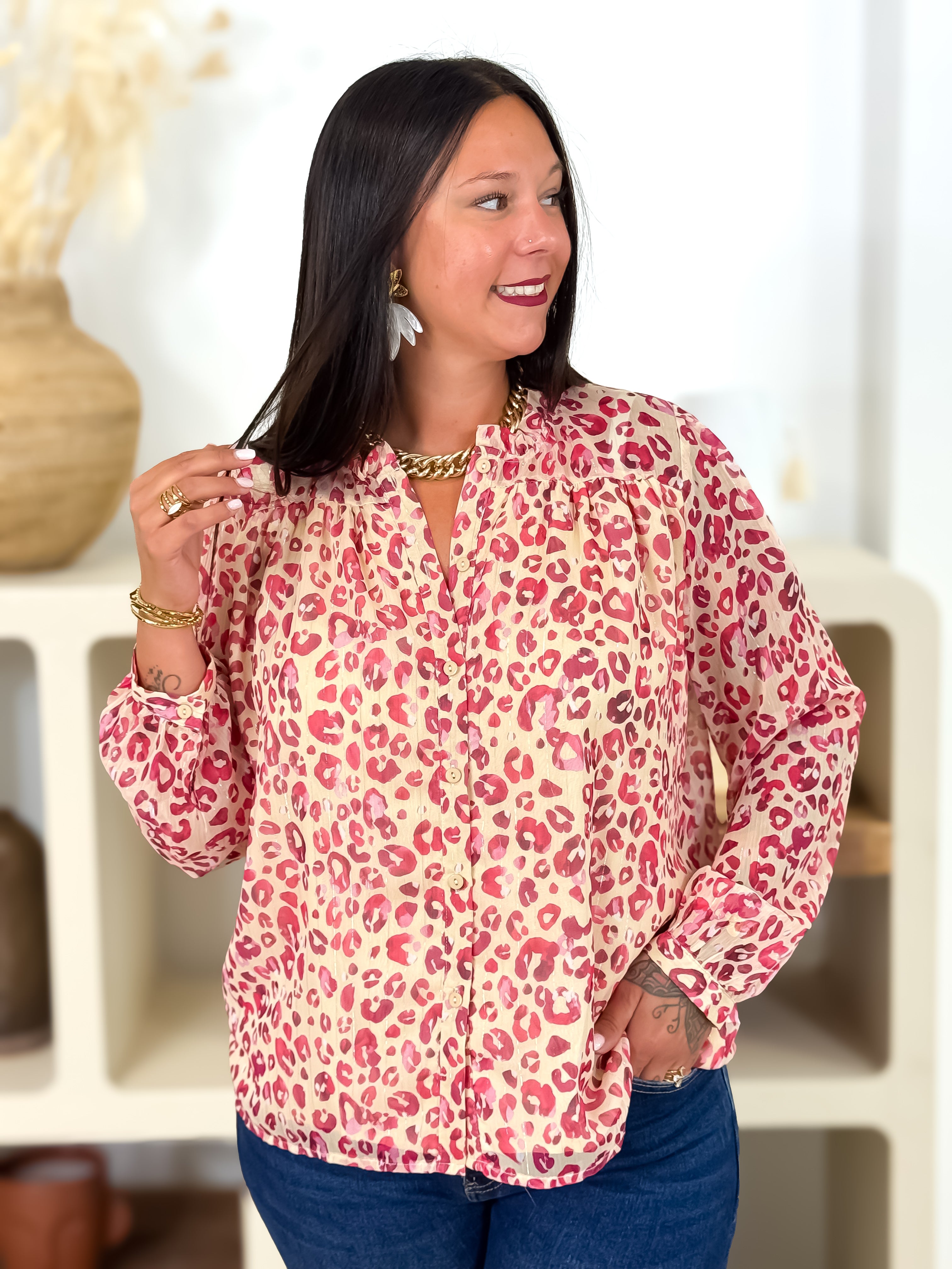 Chemisier - Giuzi - Beige & Rose