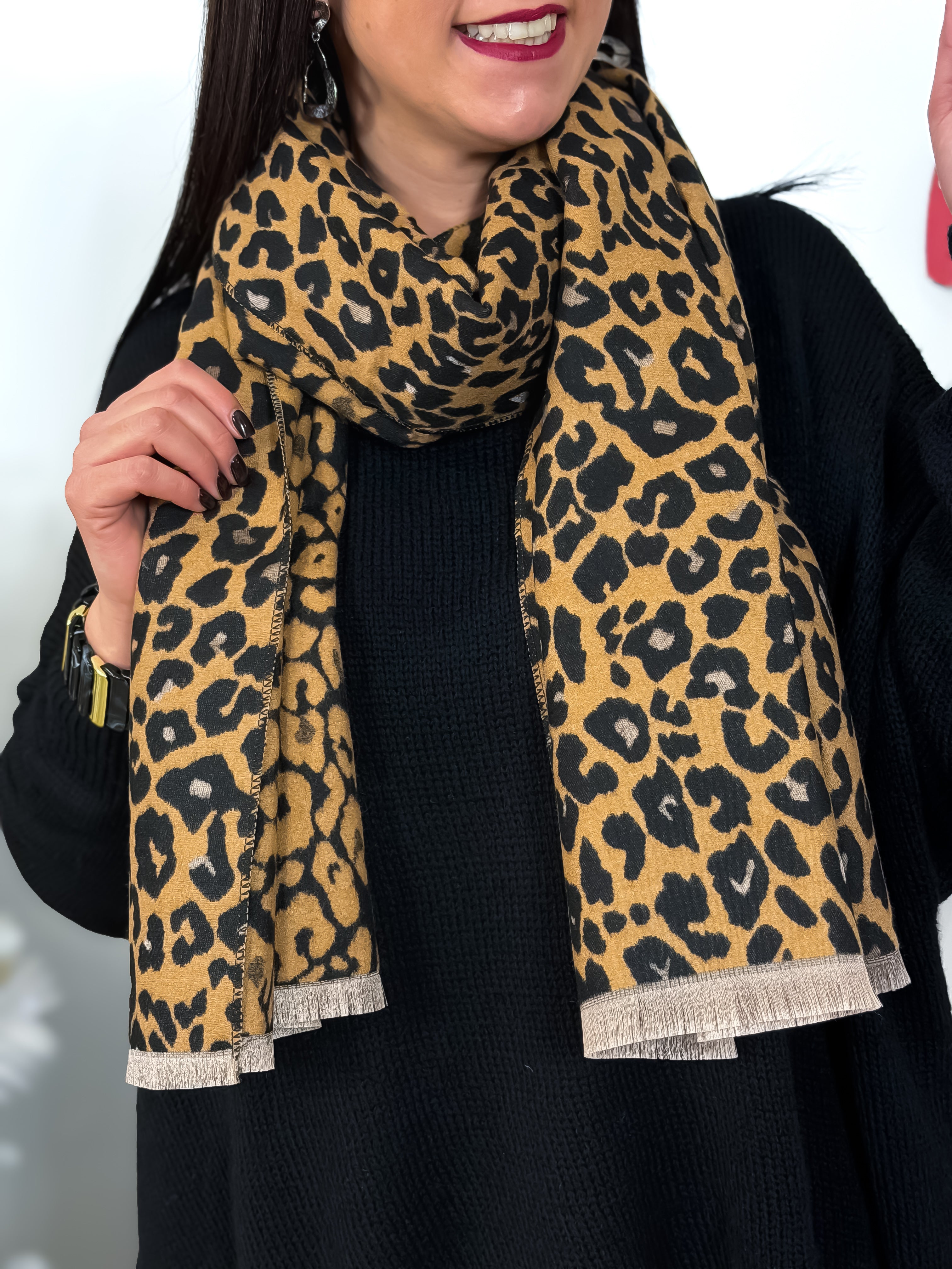 12. Écharpe - Isadora léopard