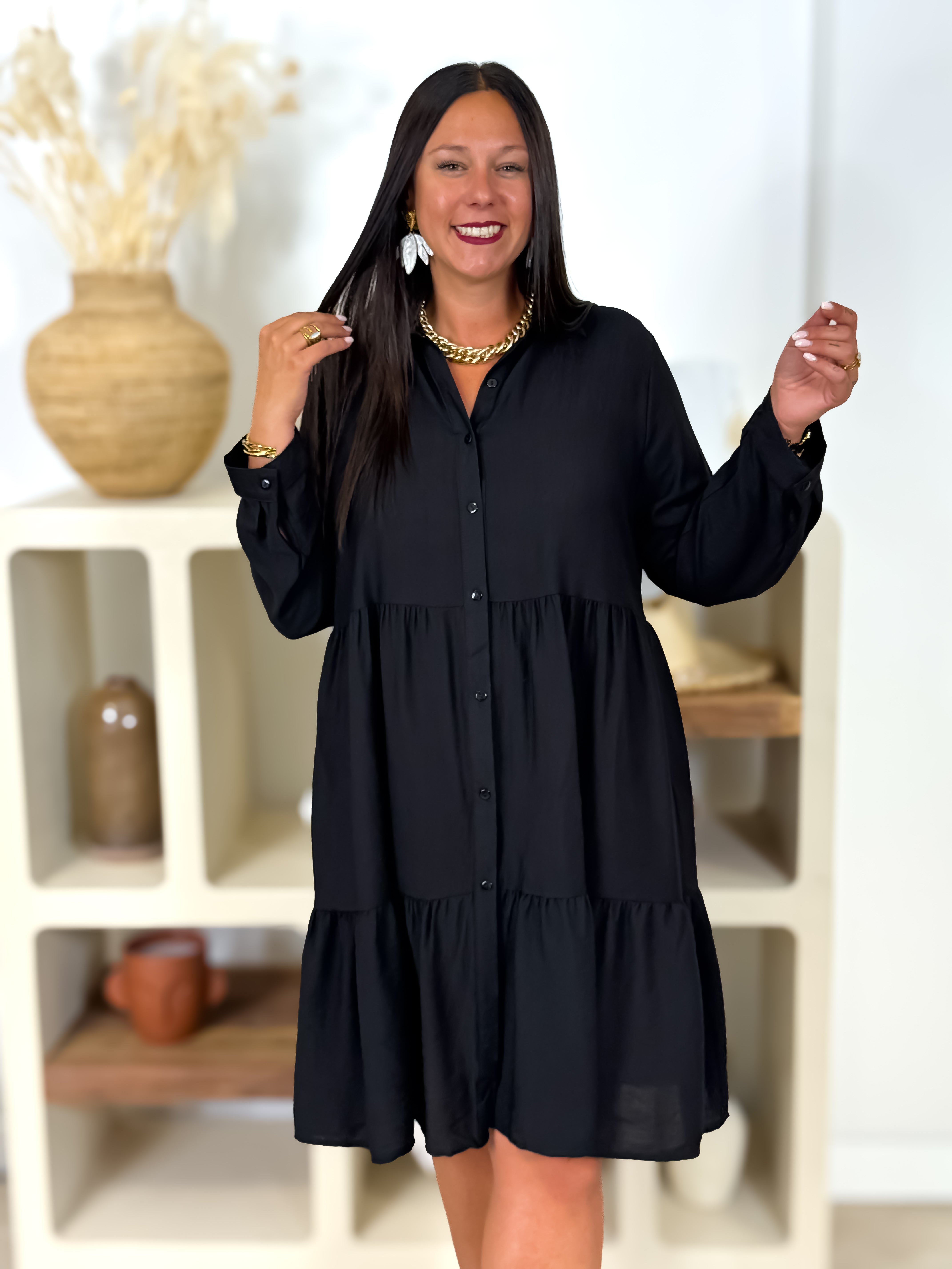 Robe - Tiana - Noir