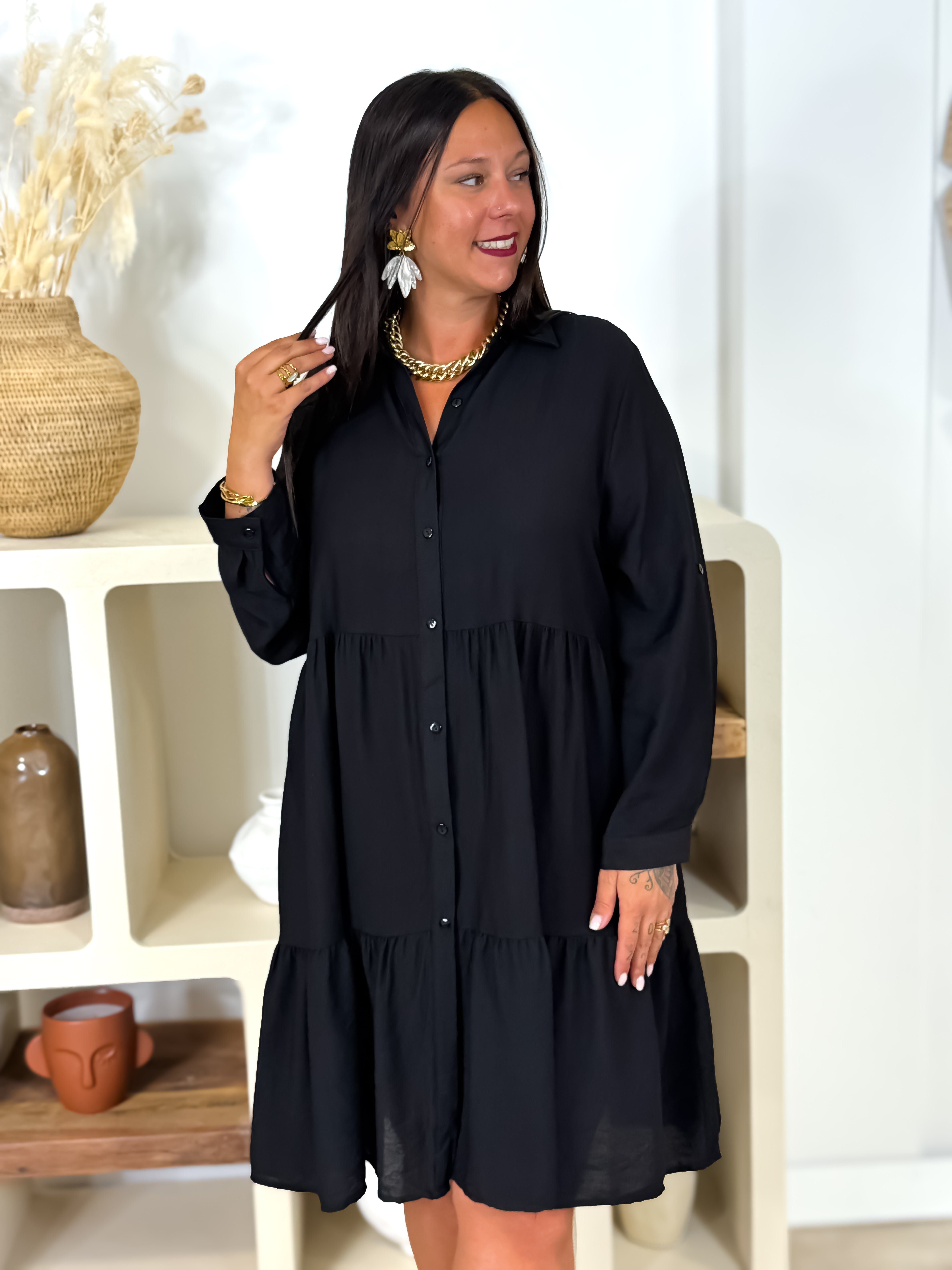 Robe - Tiana - Noir