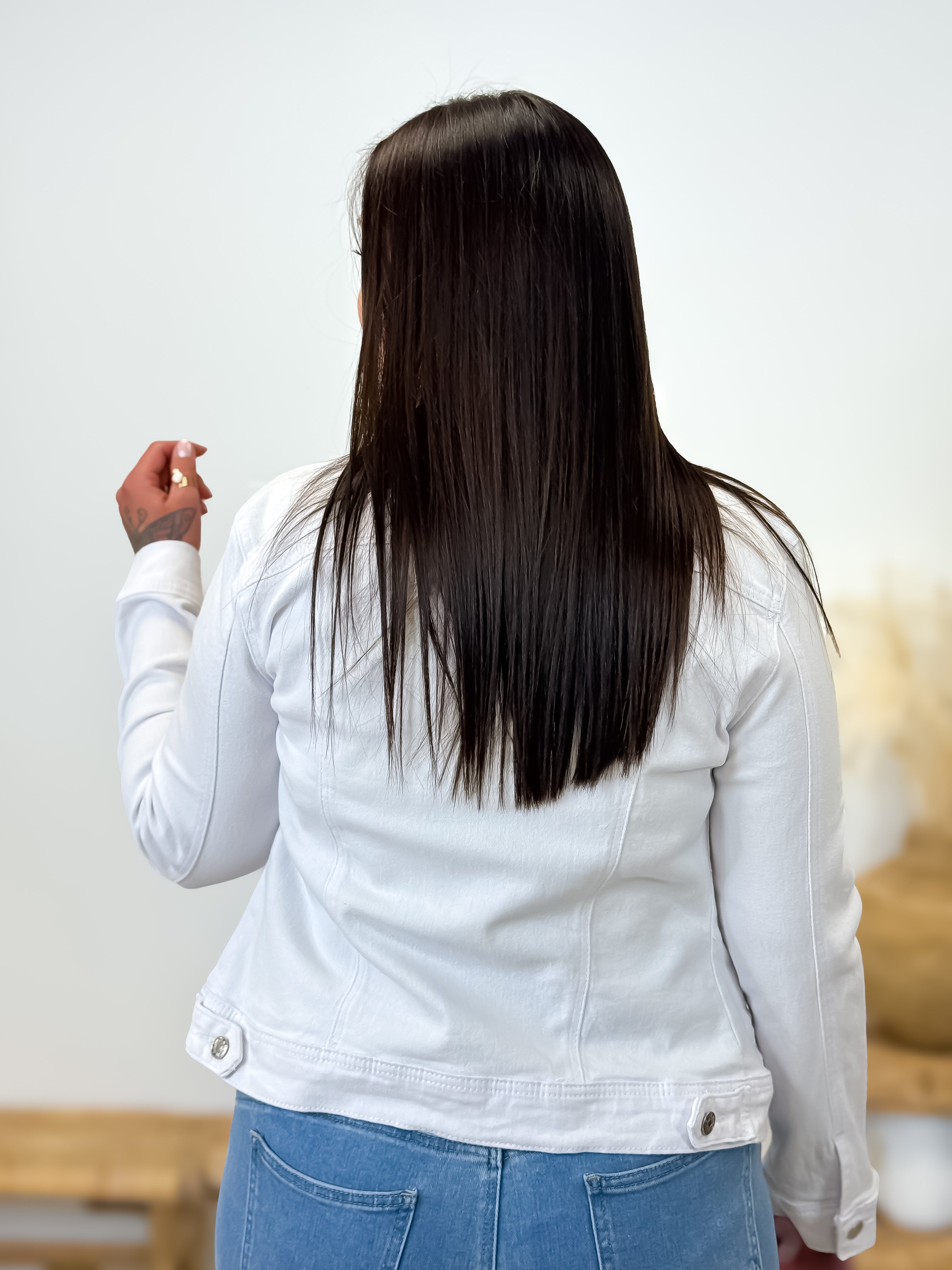 Spijkerjasje - Livia - Wit