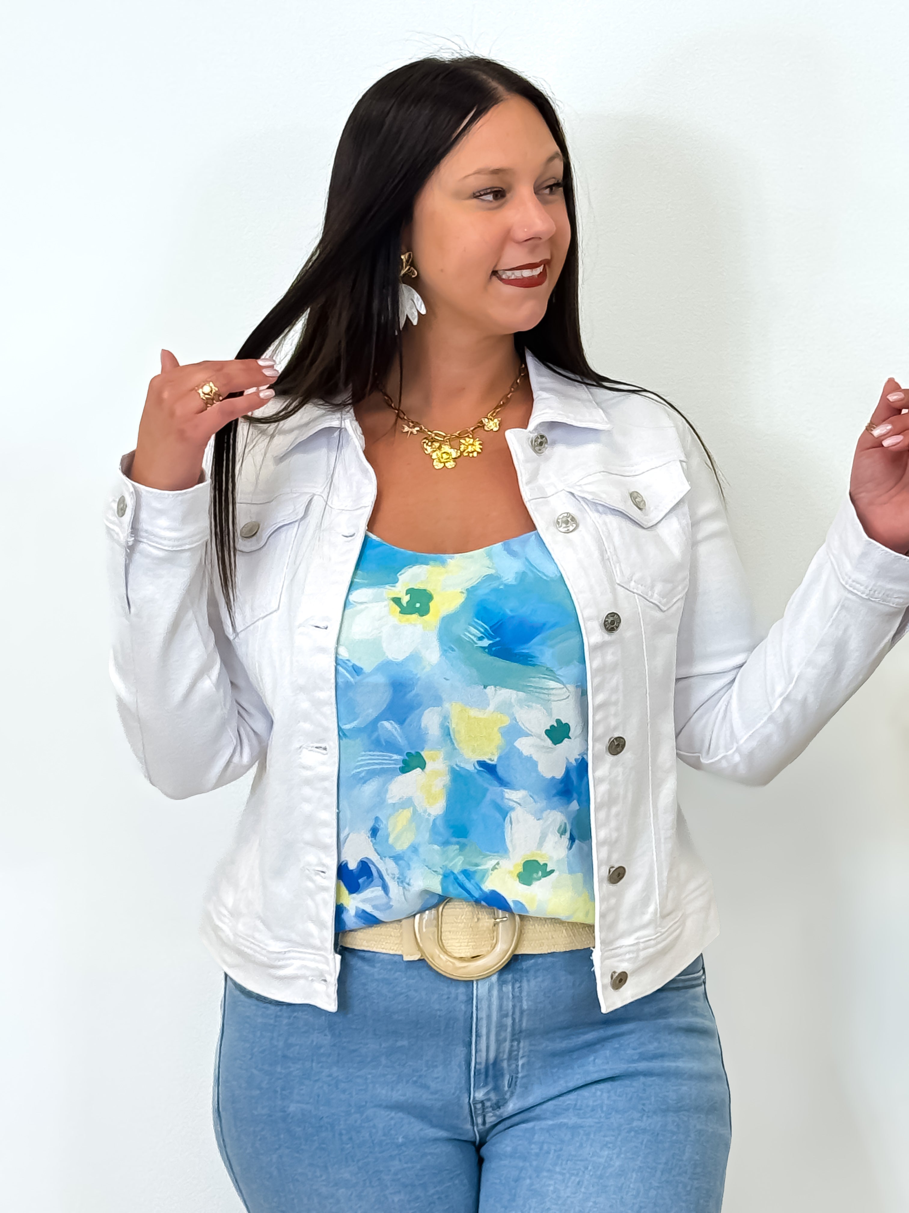 Spijkerjasje - Livia - Wit