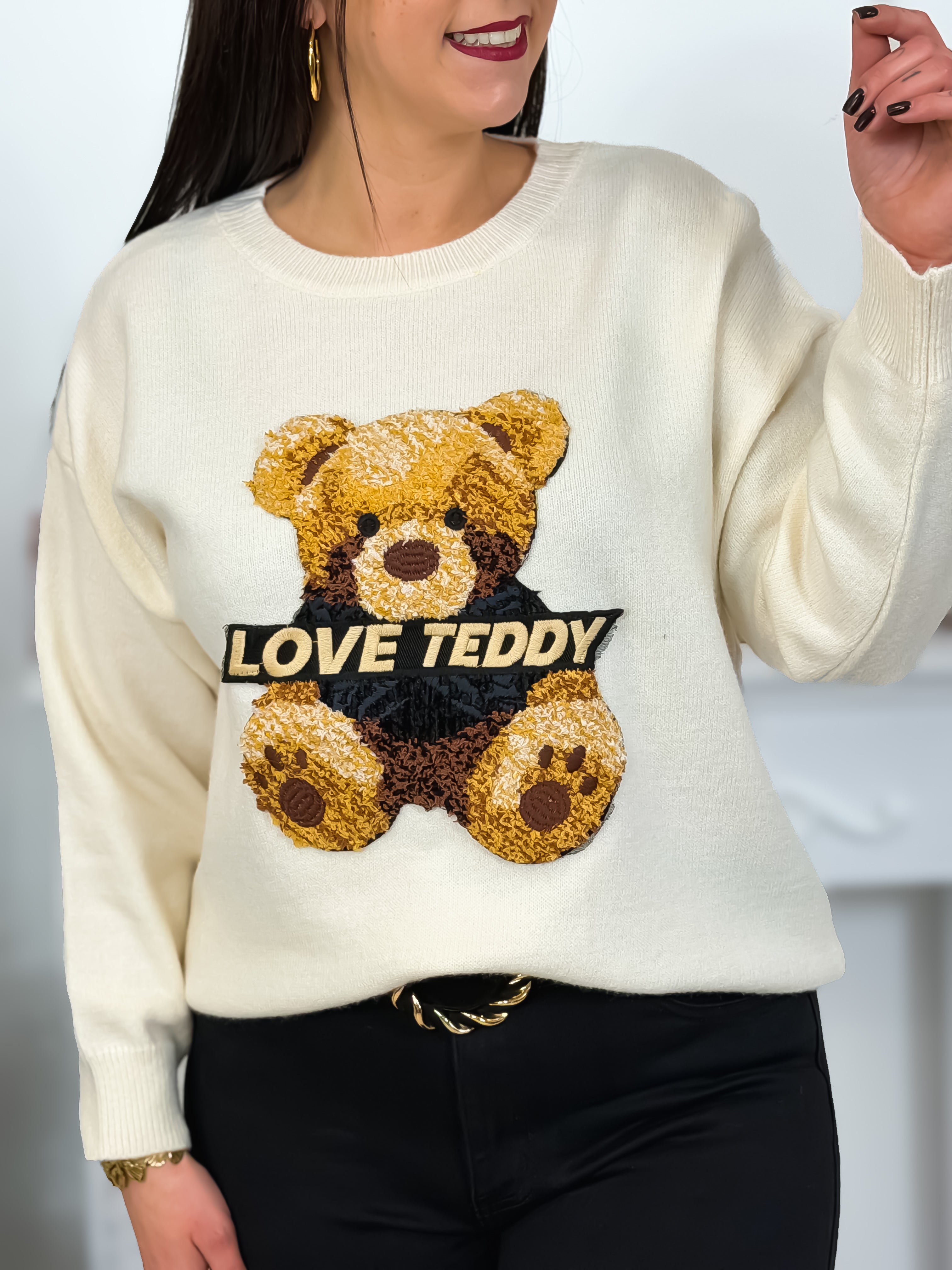 Pull - Teddy - Beige