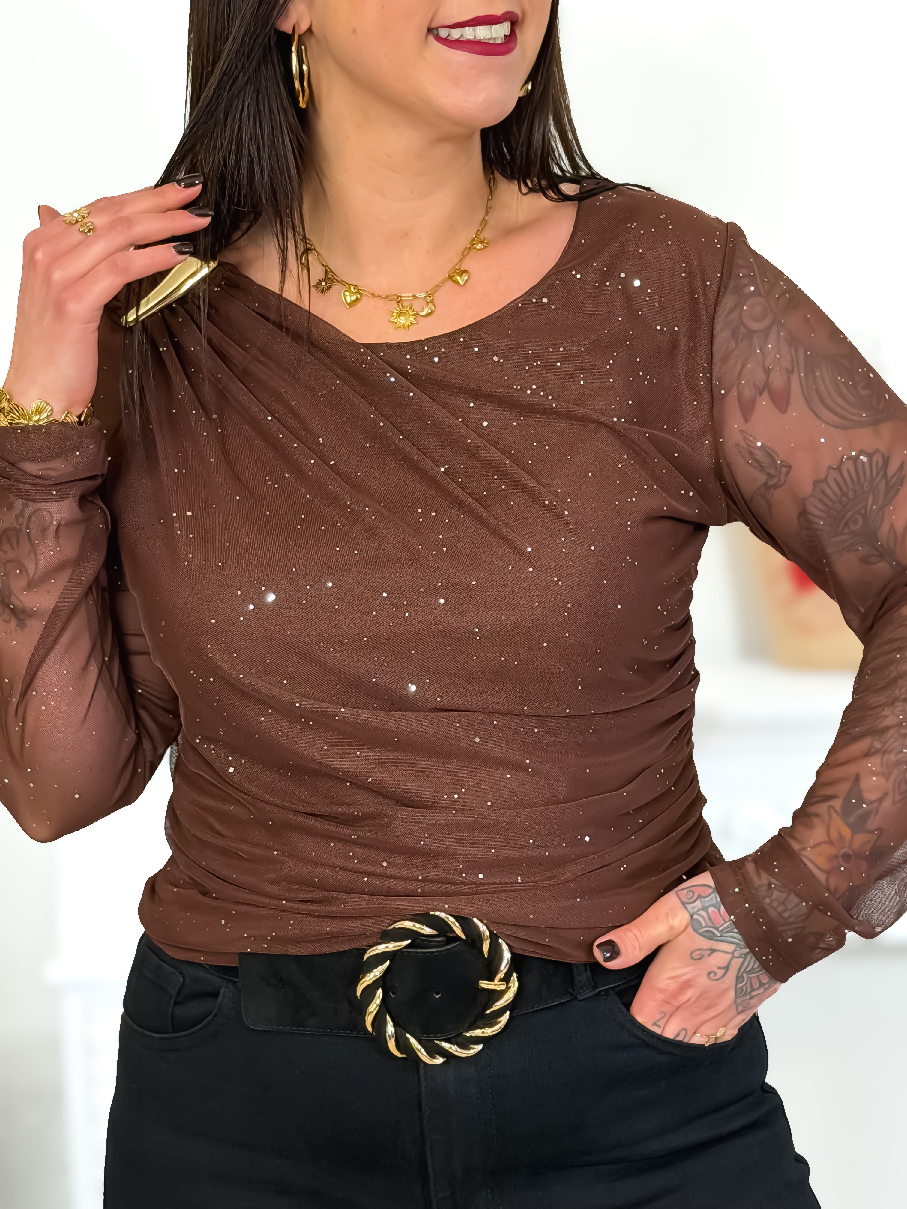 Blouse - Oxane - Geel