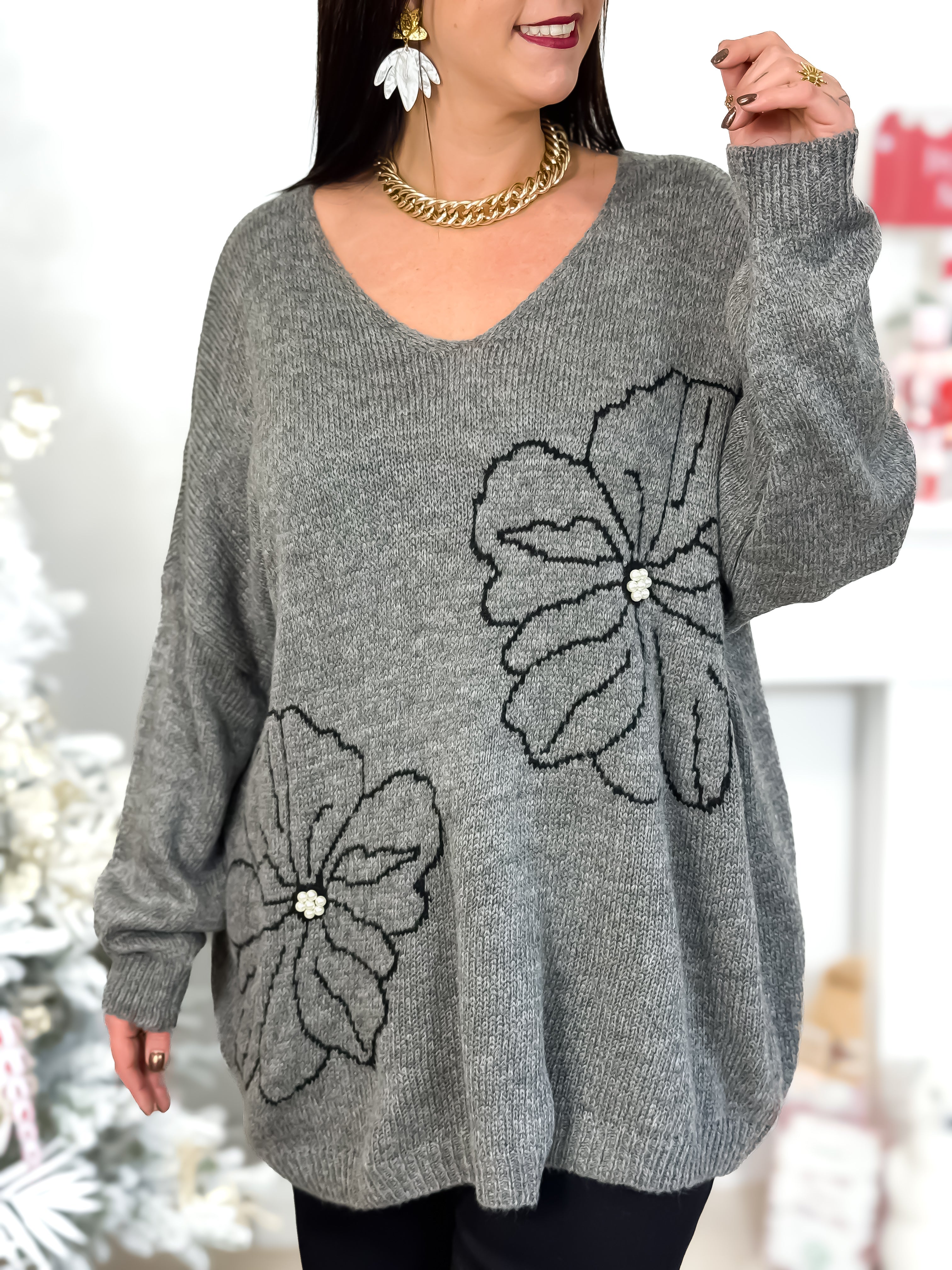 Pull - Flora - Gris