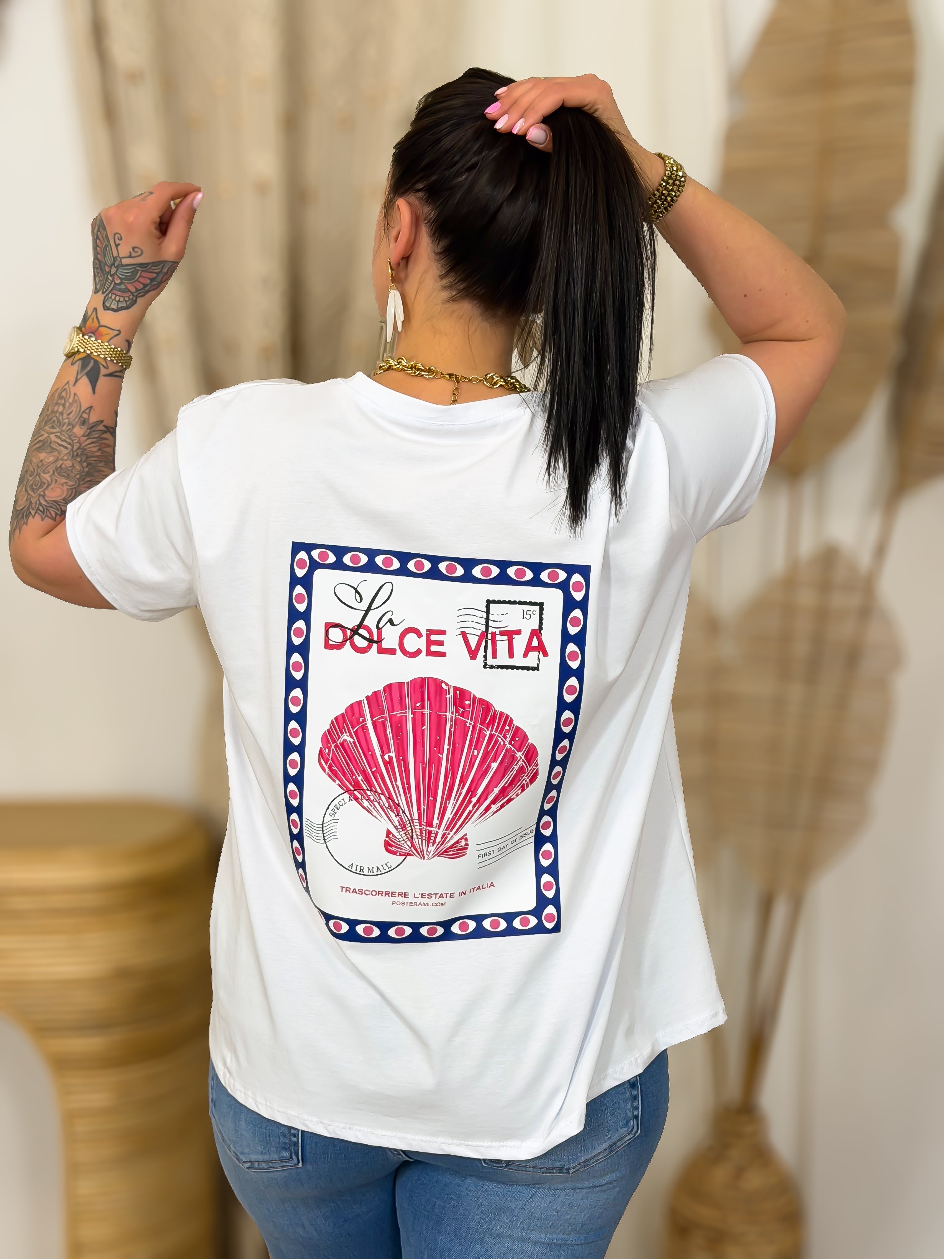 T-shirt - Leila - Geel