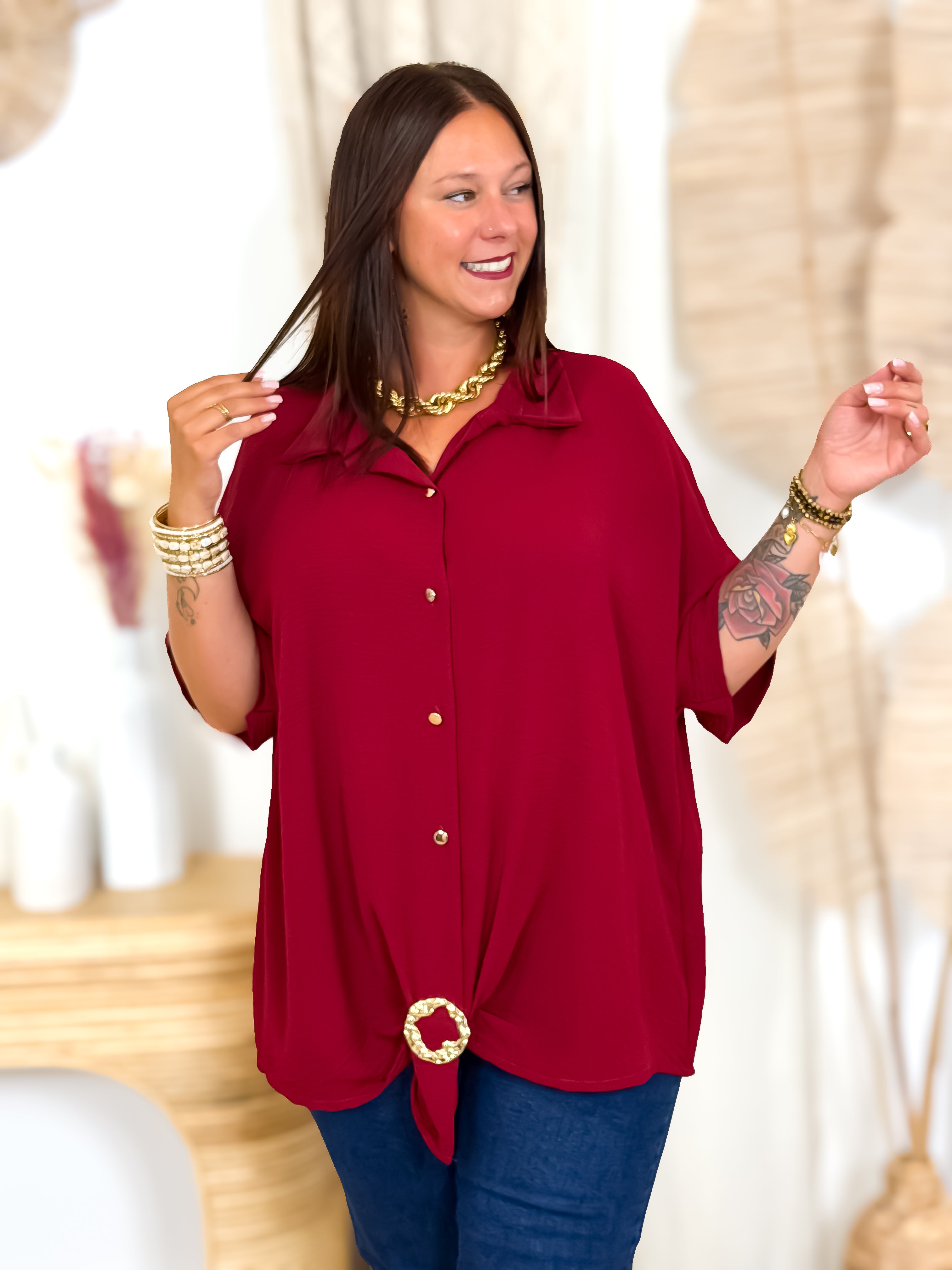 Blouse - Oxane - Geel