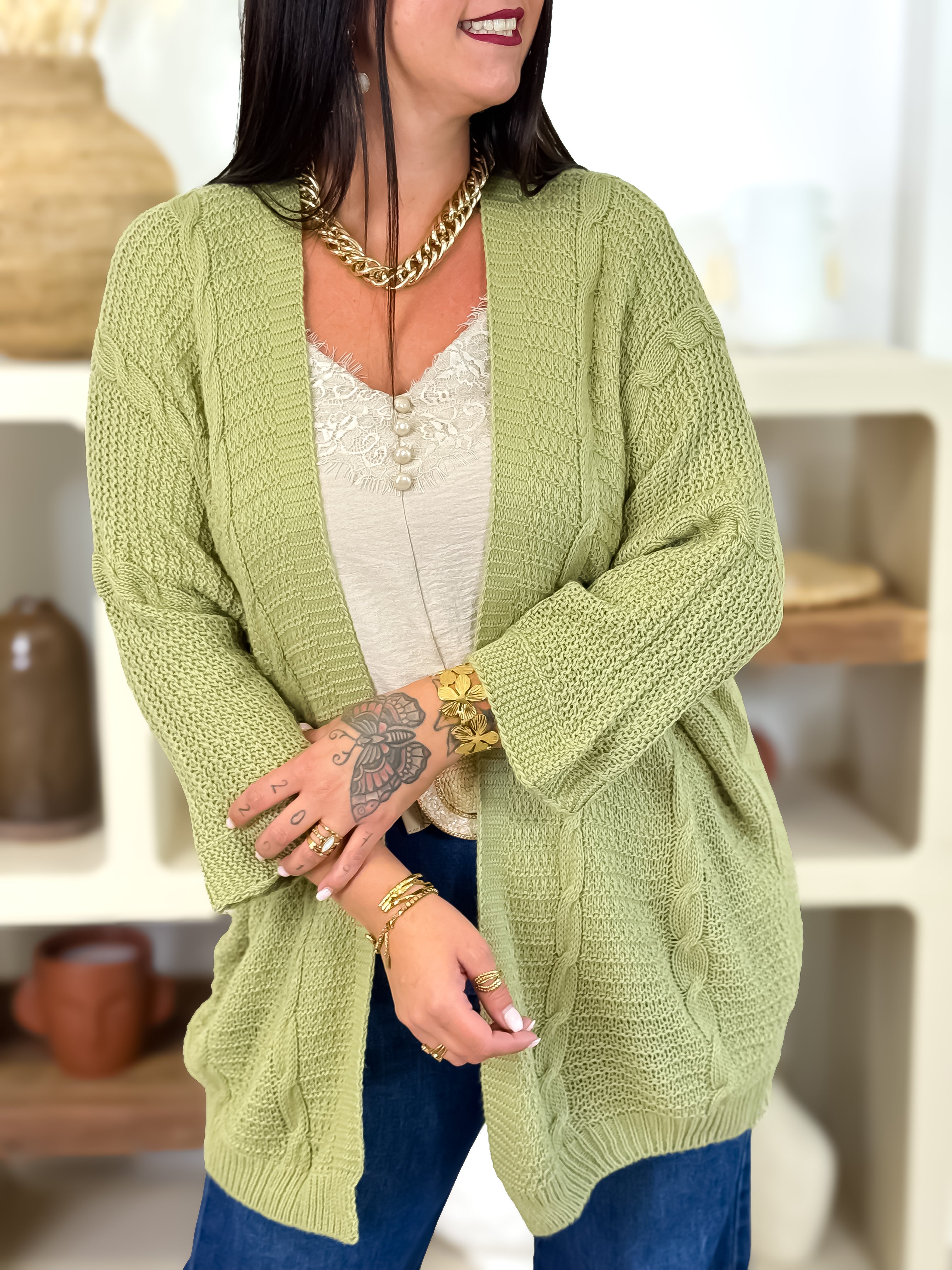 Gilet - Gianna - Vert Olive