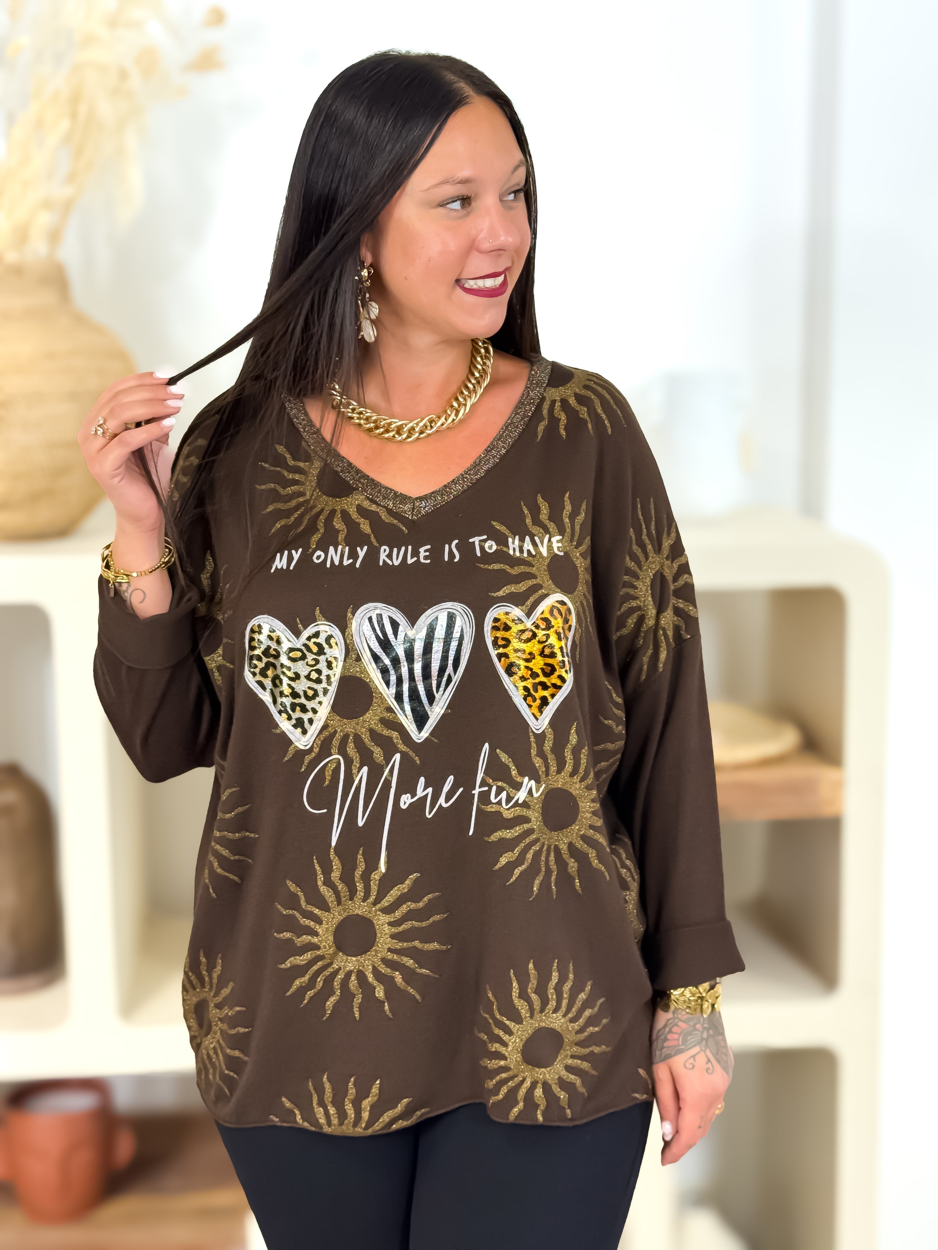 Pull - Elsaline - Chocolat