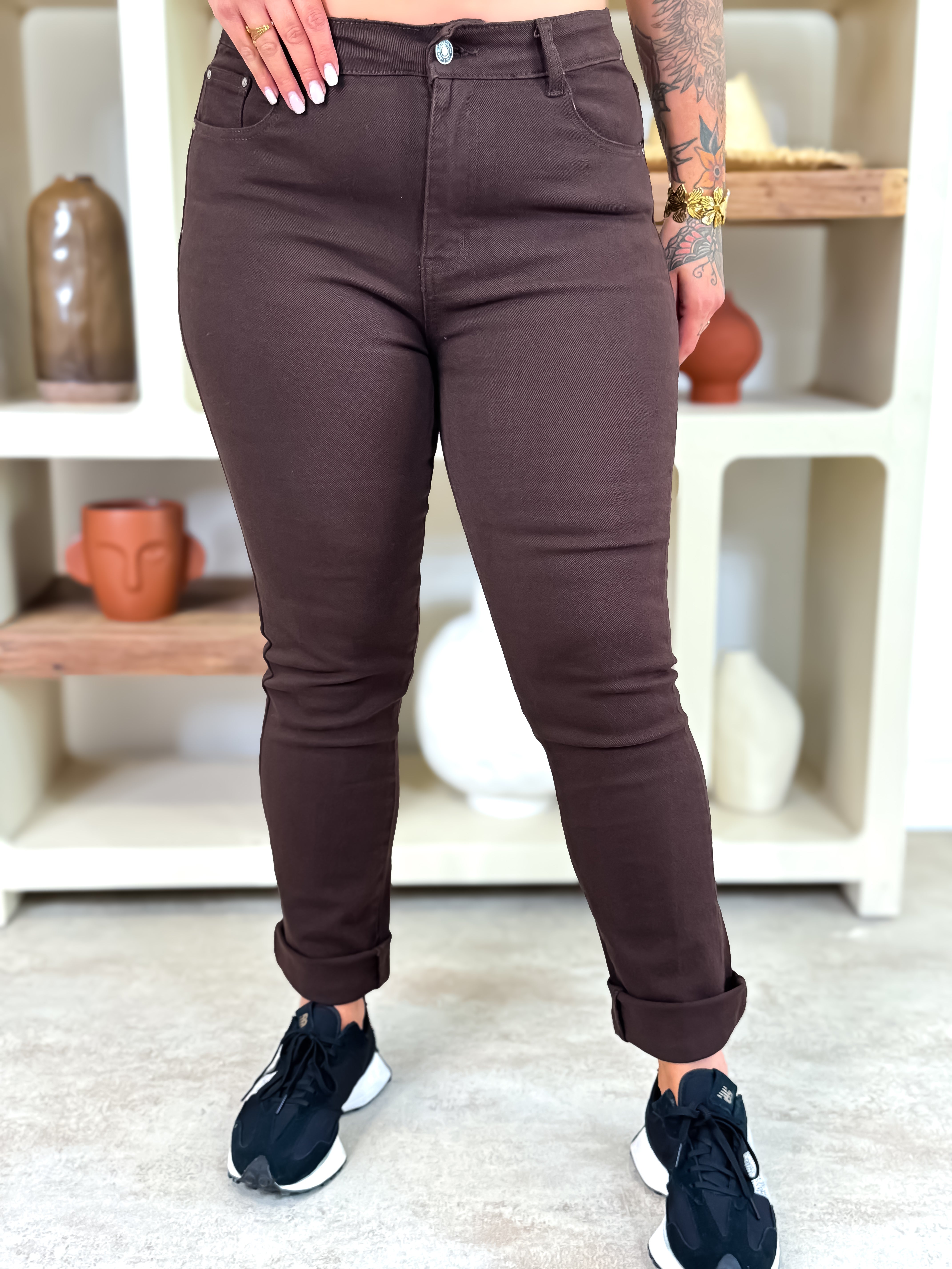 Jeans - Flavie - Chocolat