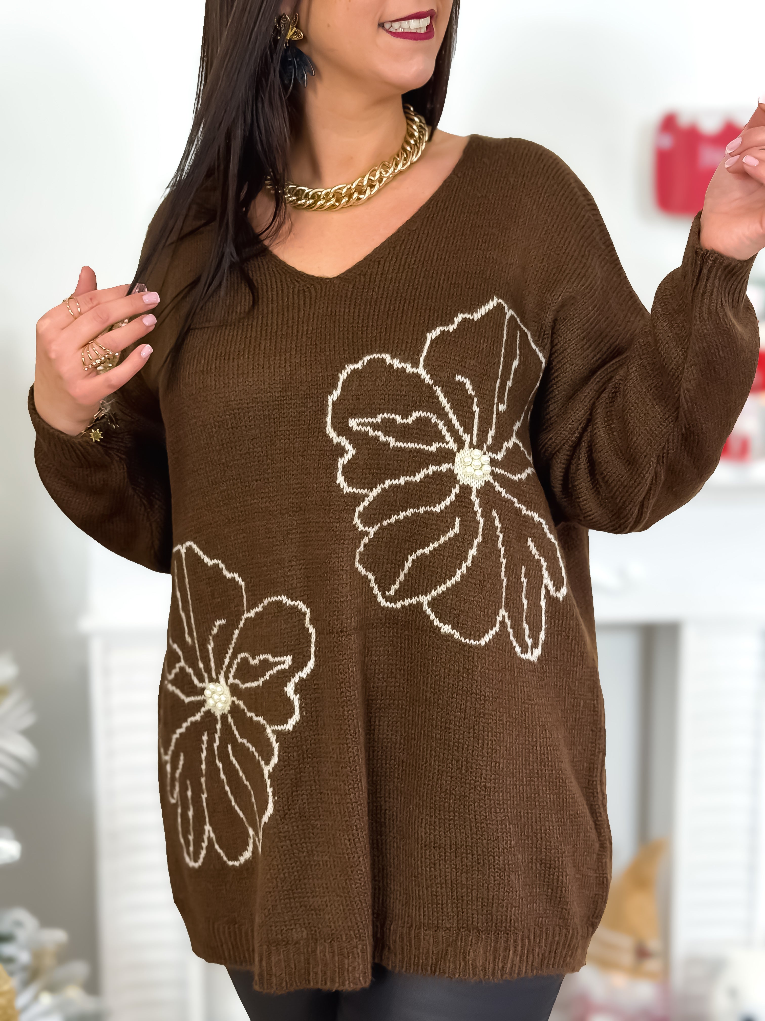 Pull - Flora - Chocolat