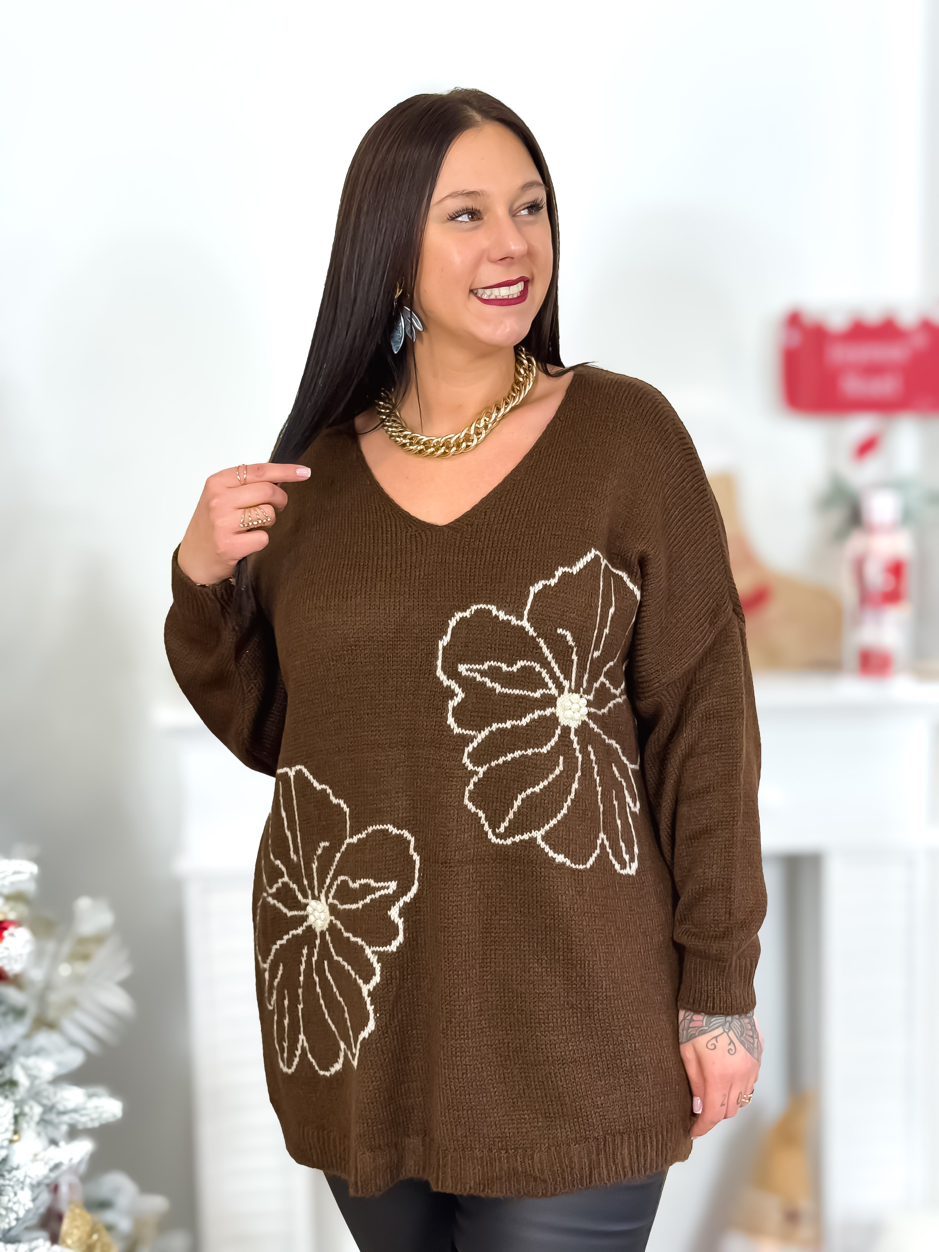 Pull - Flora - Chocolat