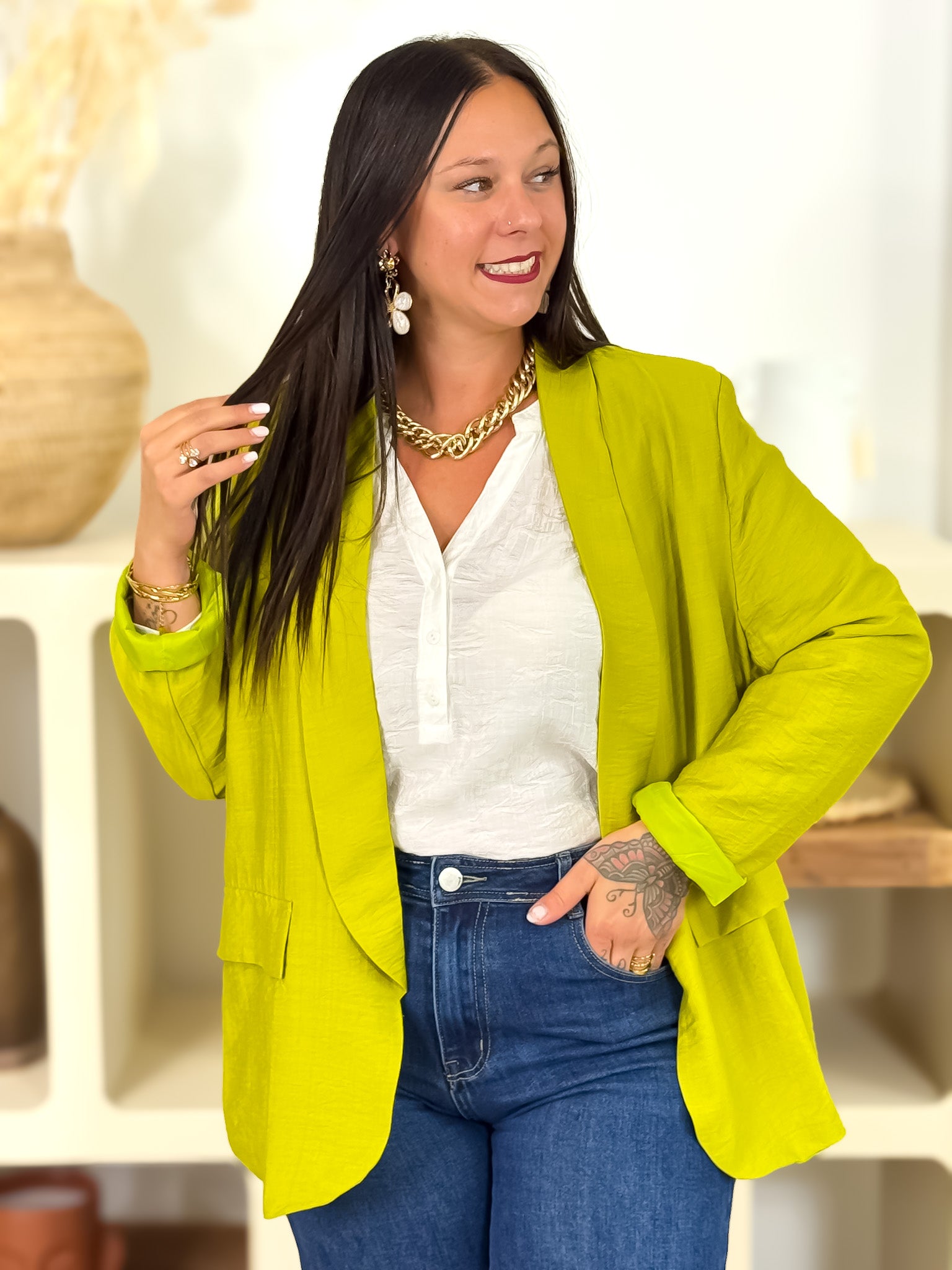 Blazer - Lucy - Vert Pistache