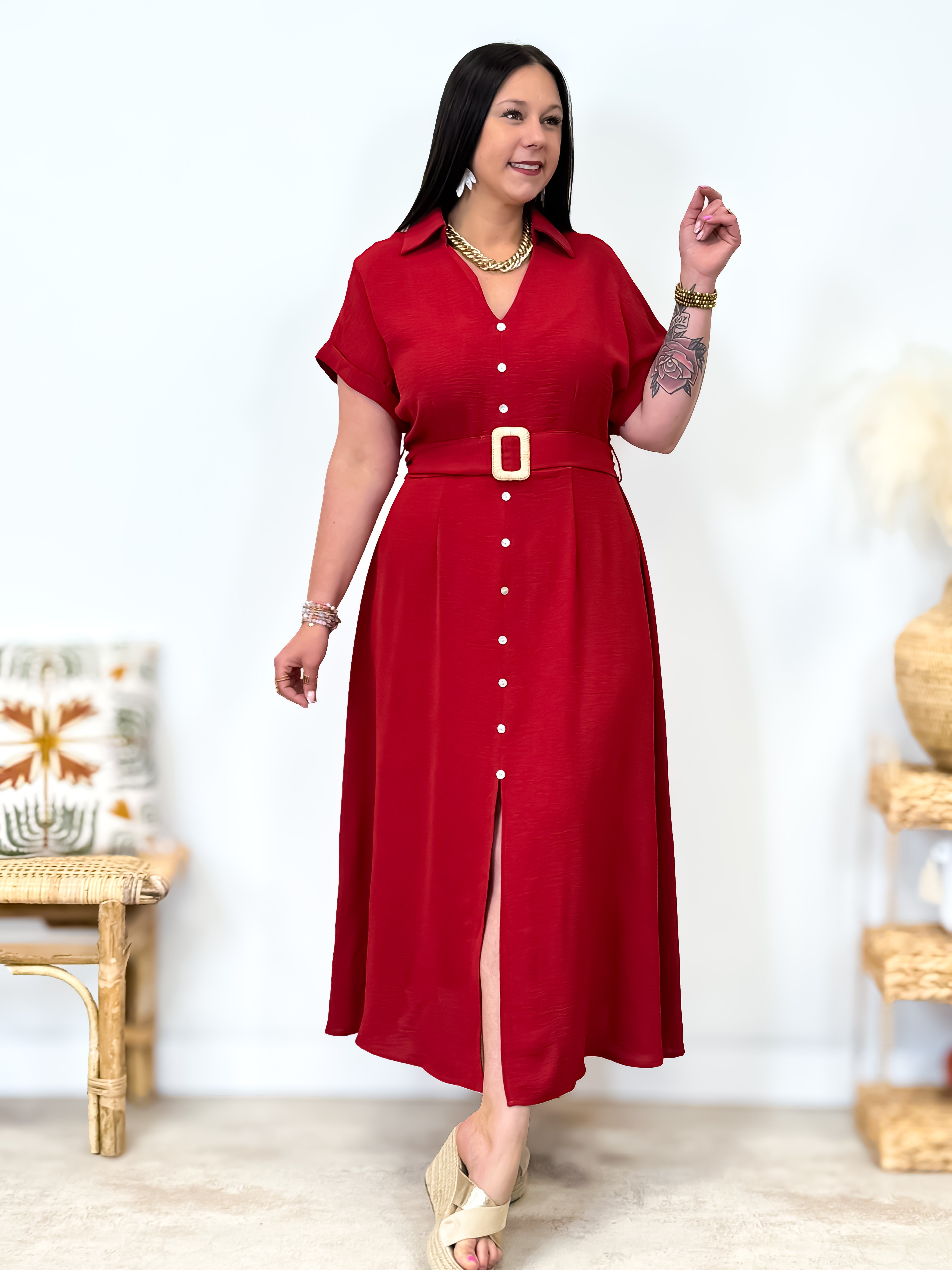 Robe - Romy - Rouge