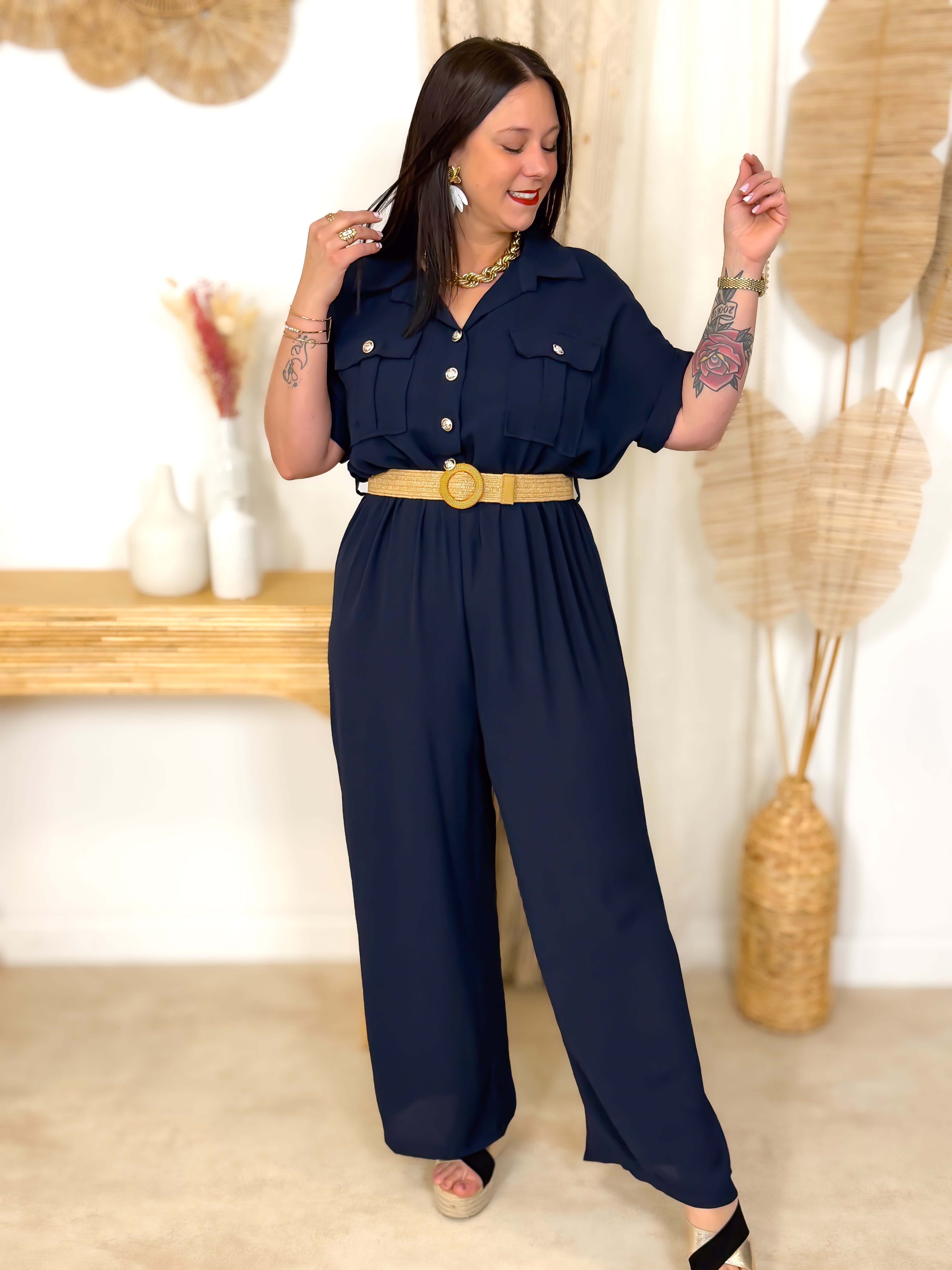 Jumpsuit - Bernadette - Zwart