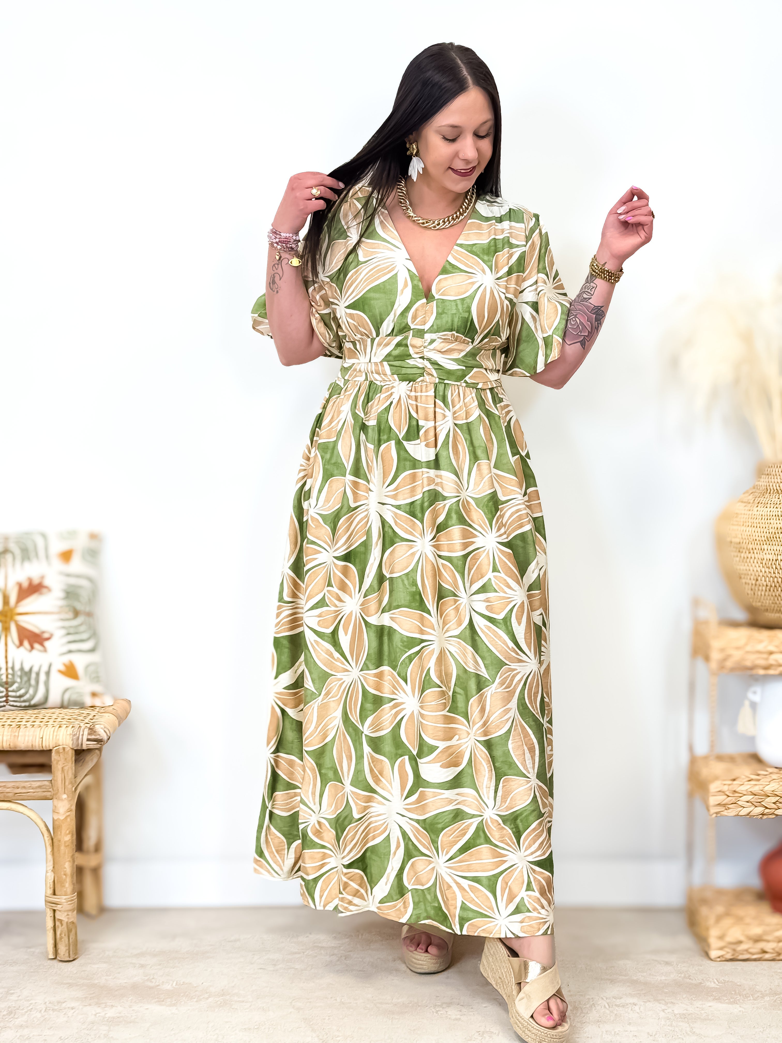 Robe - Moïra - Kaki