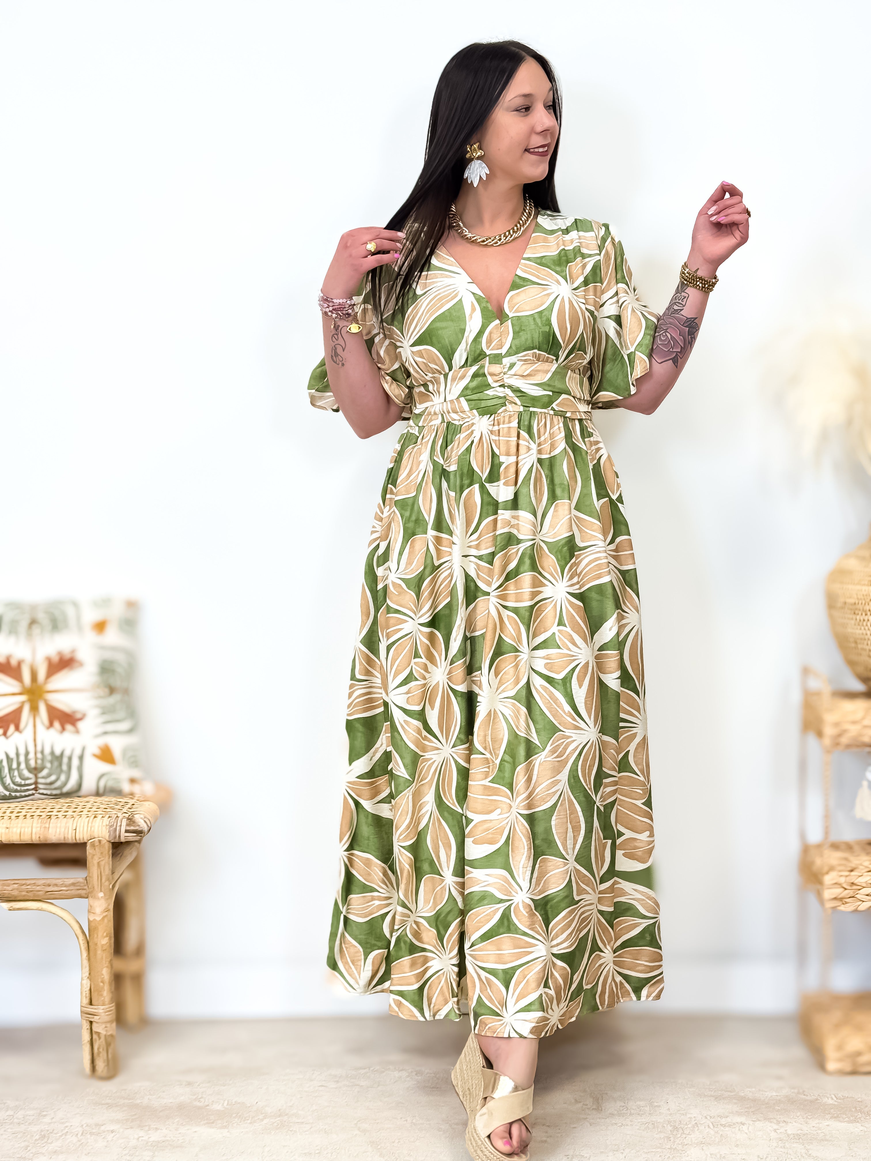 Robe - Moïra - Kaki