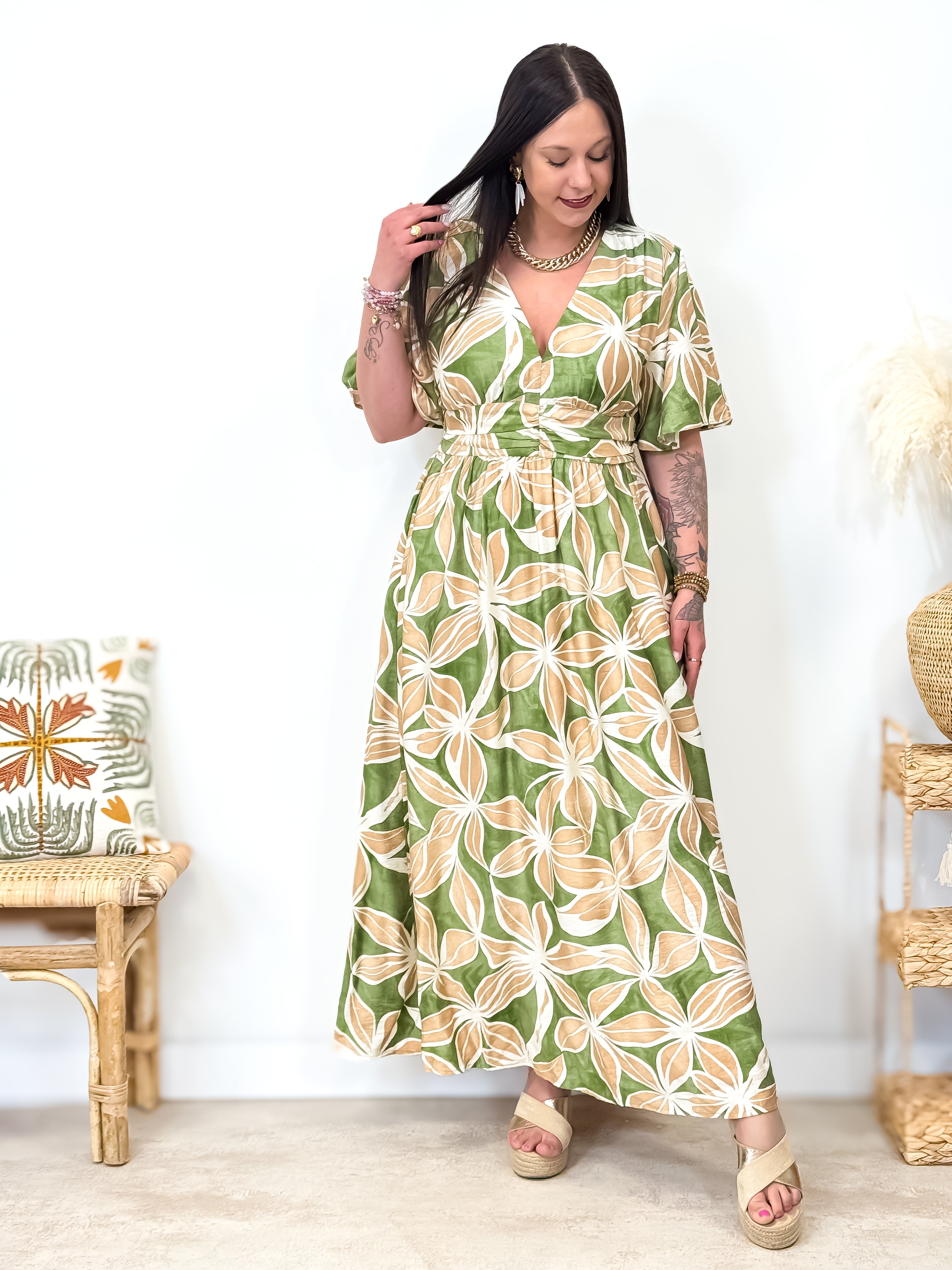 Robe - Moïra - Kaki