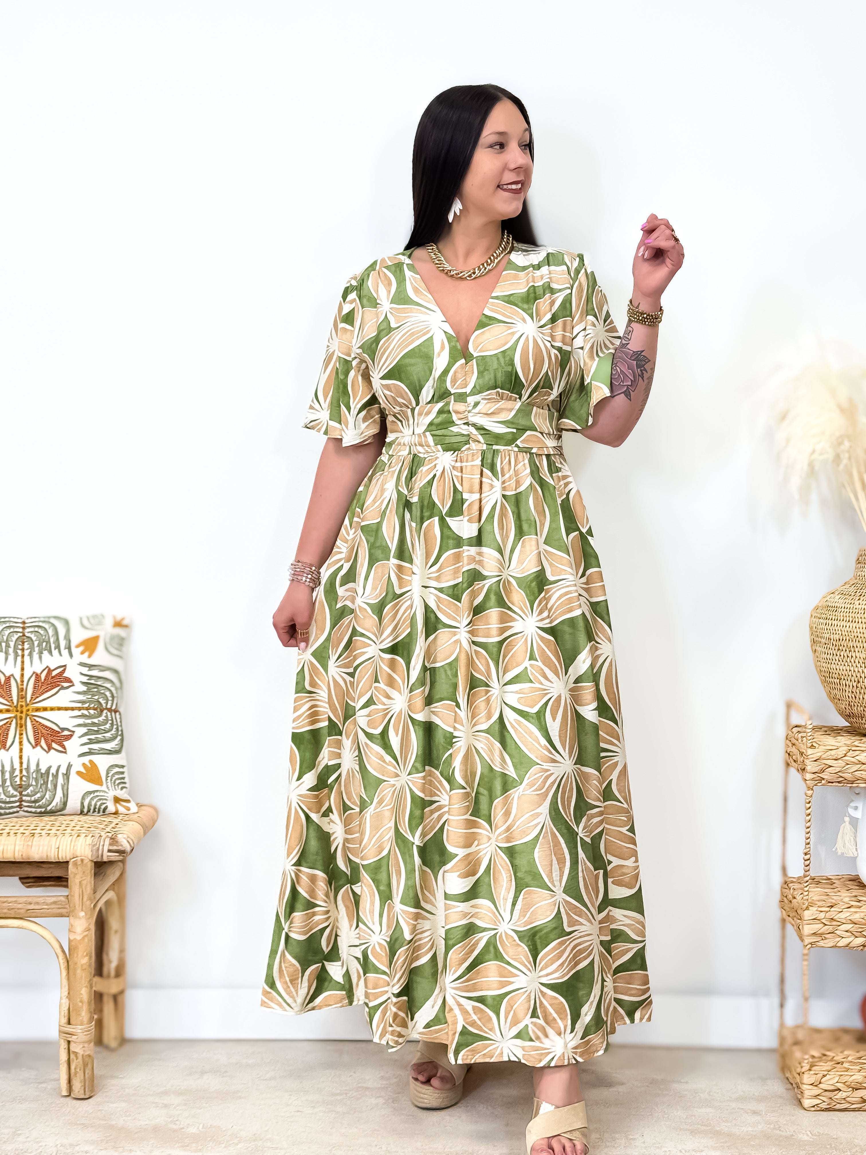 Robe - Moïra - Kaki