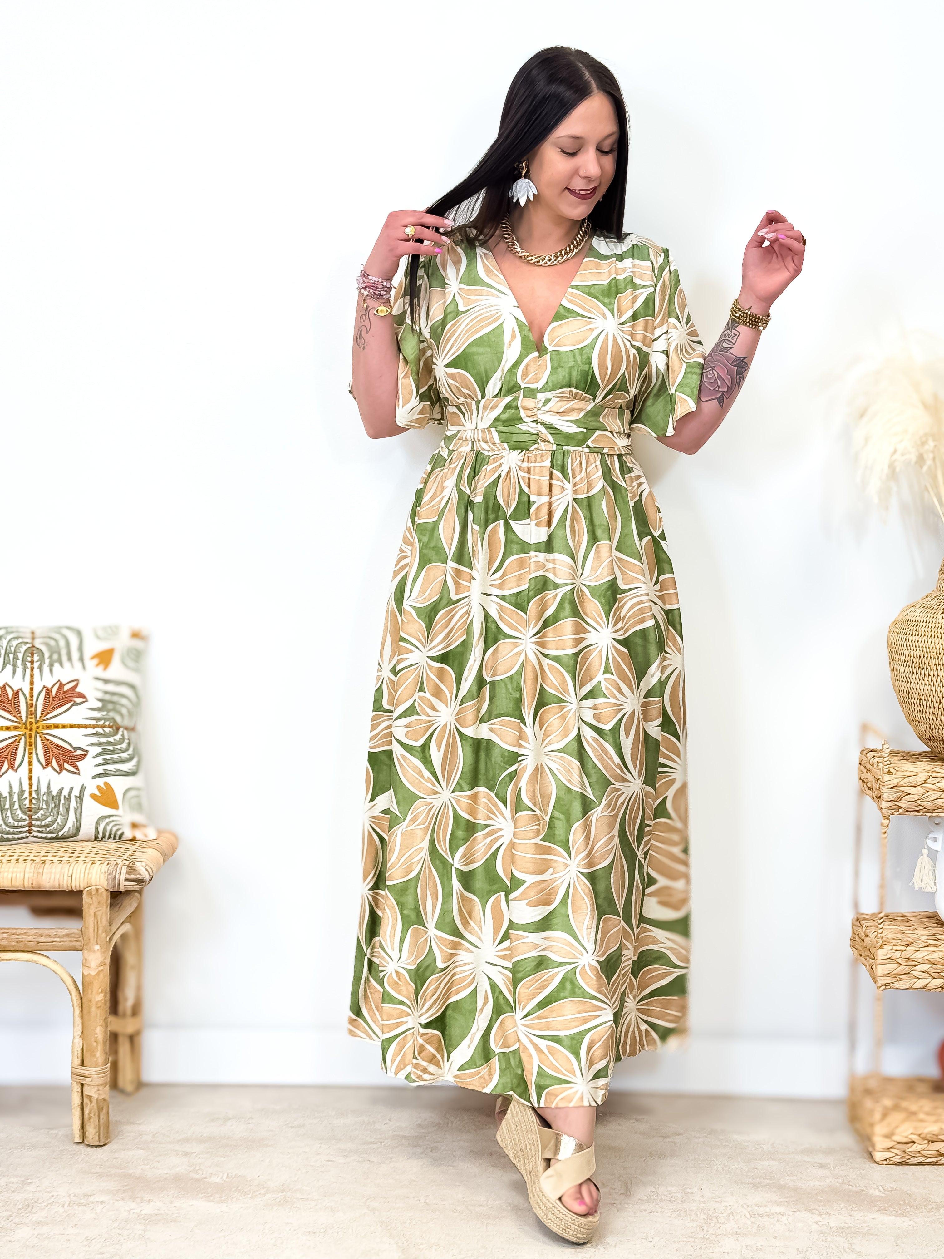 Robe - Moïra - Kaki