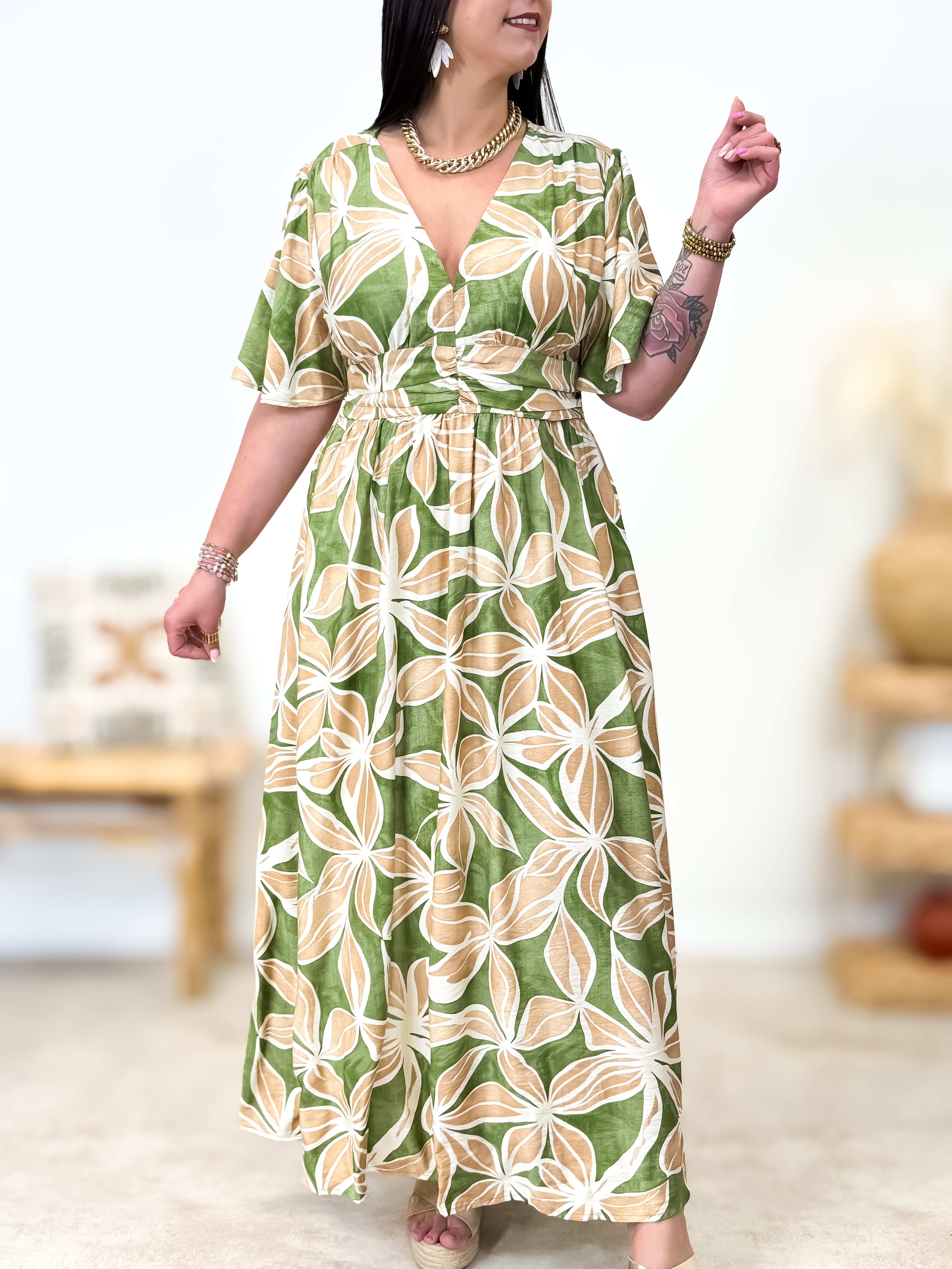 Robe - Moïra - Kaki