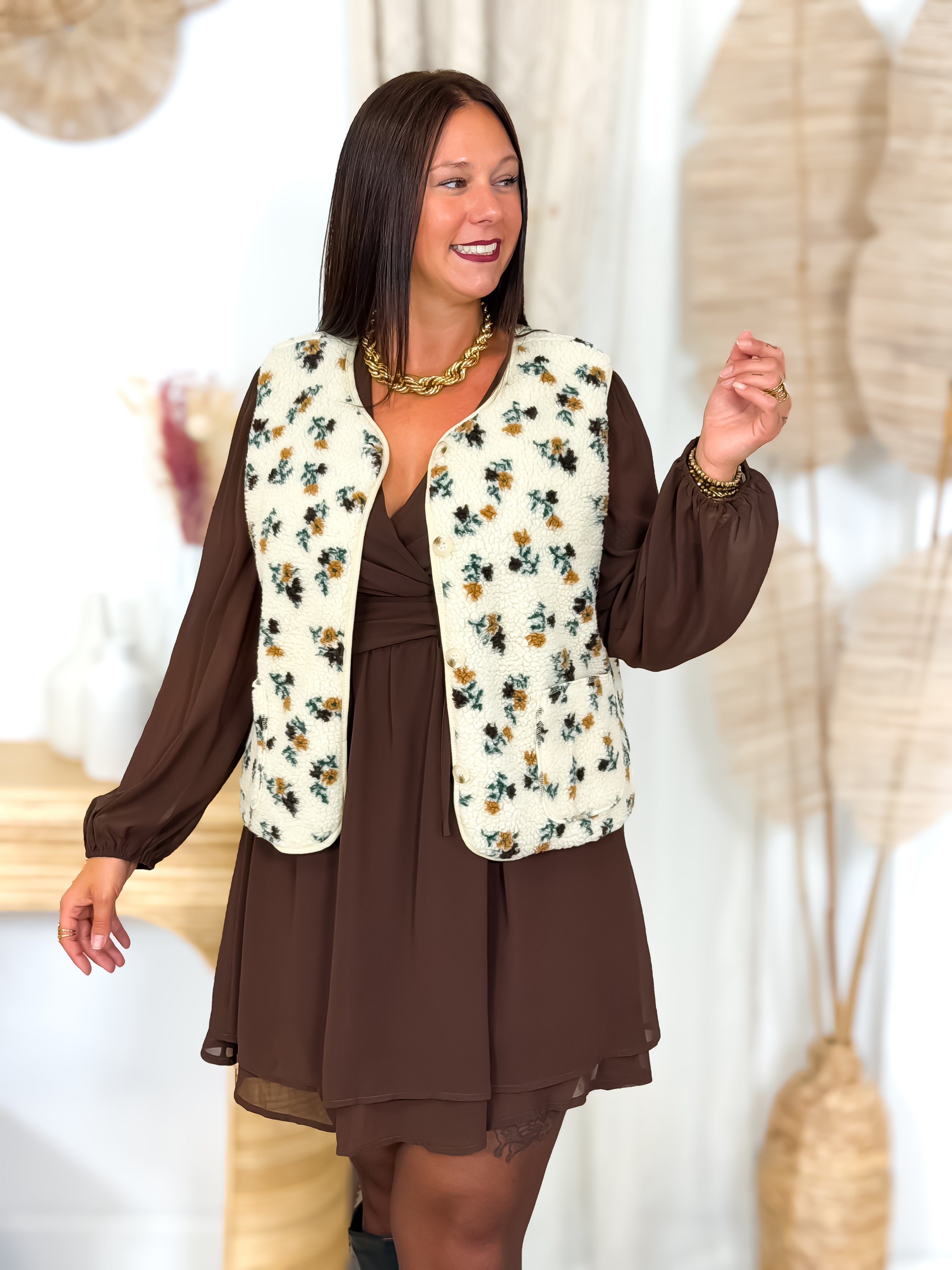 Veste sans manches - Matelya - Ecru