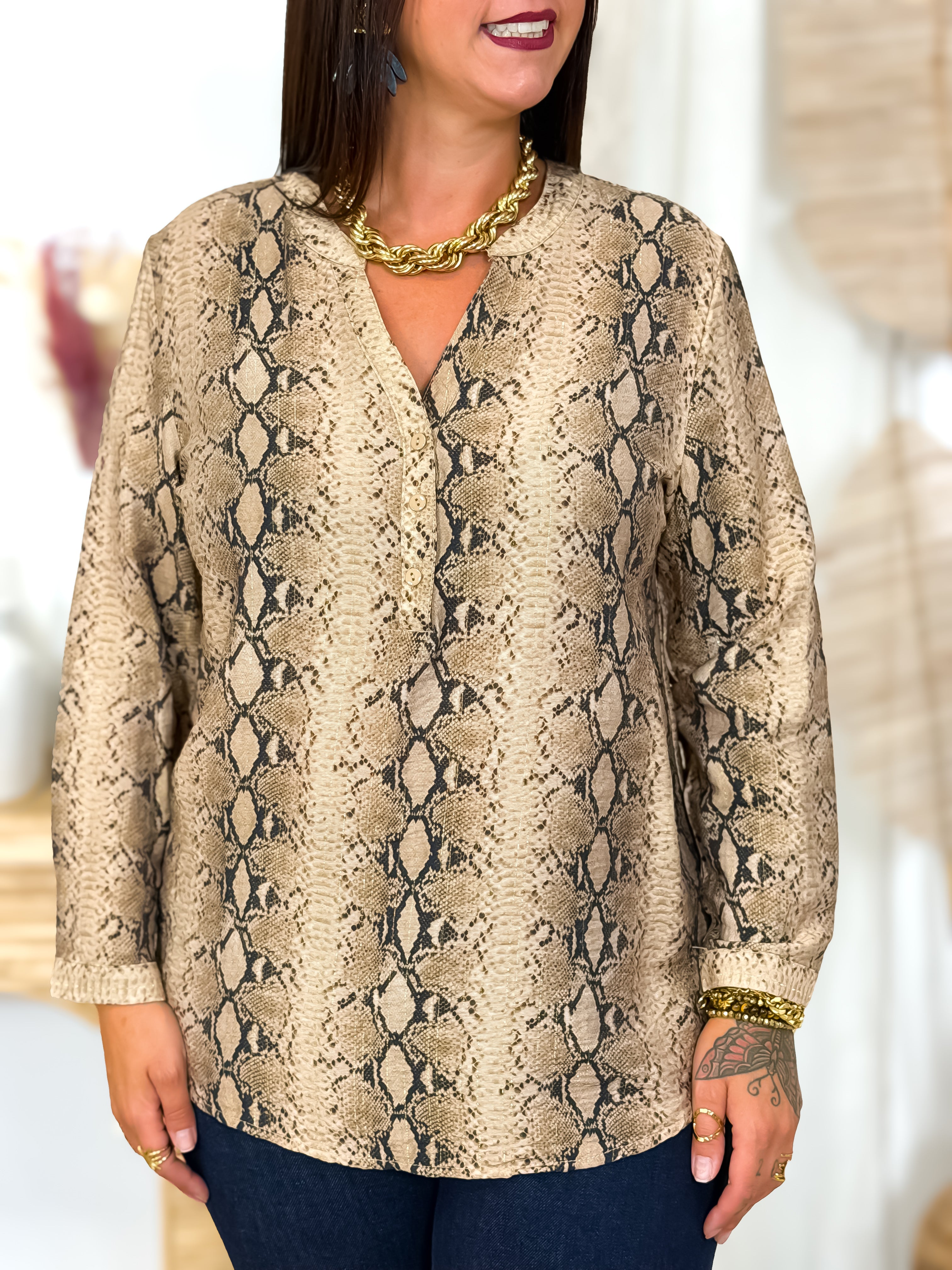Blouse - Seria - Beige