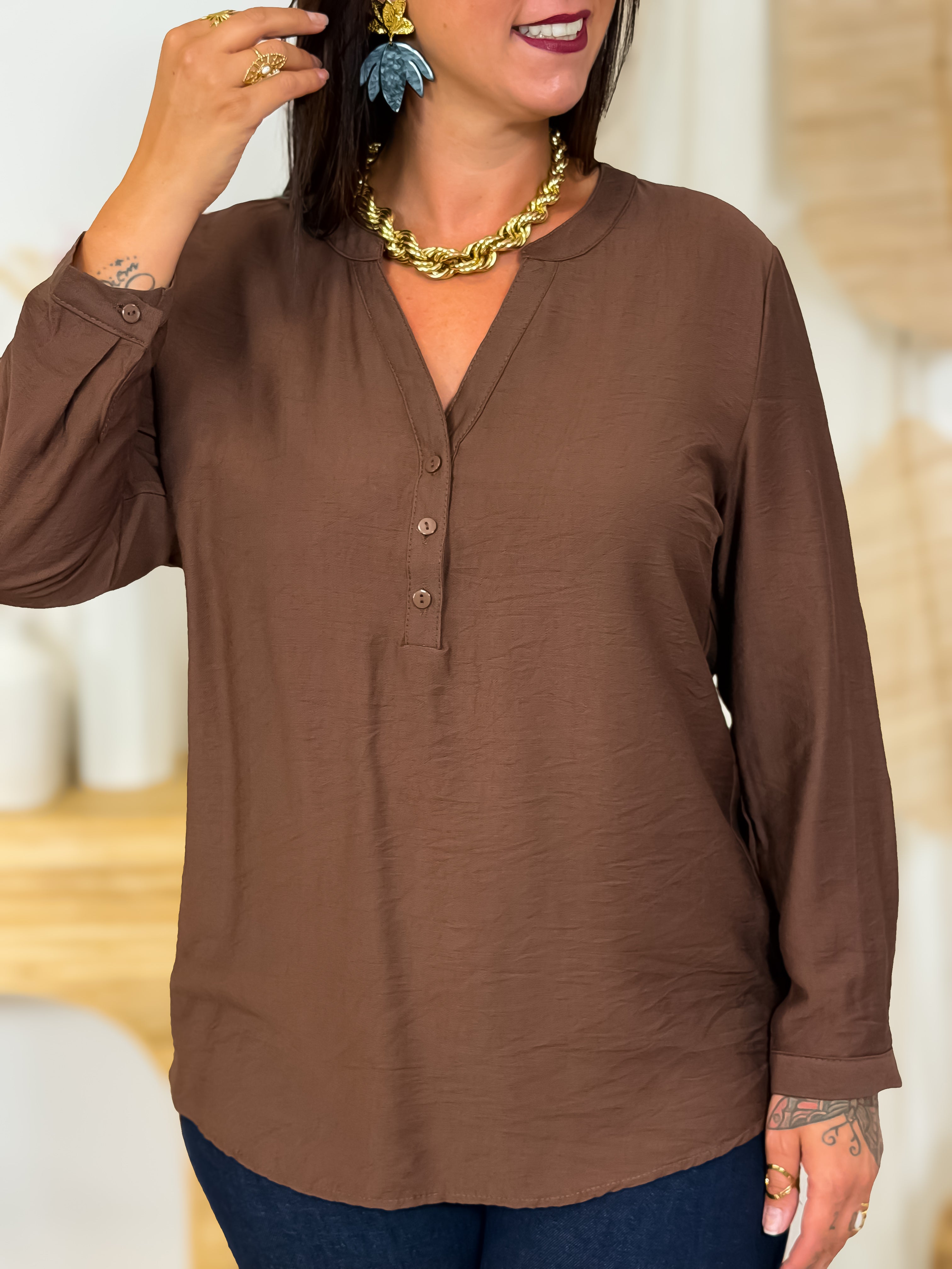 Blouse - Lys - Chocolat