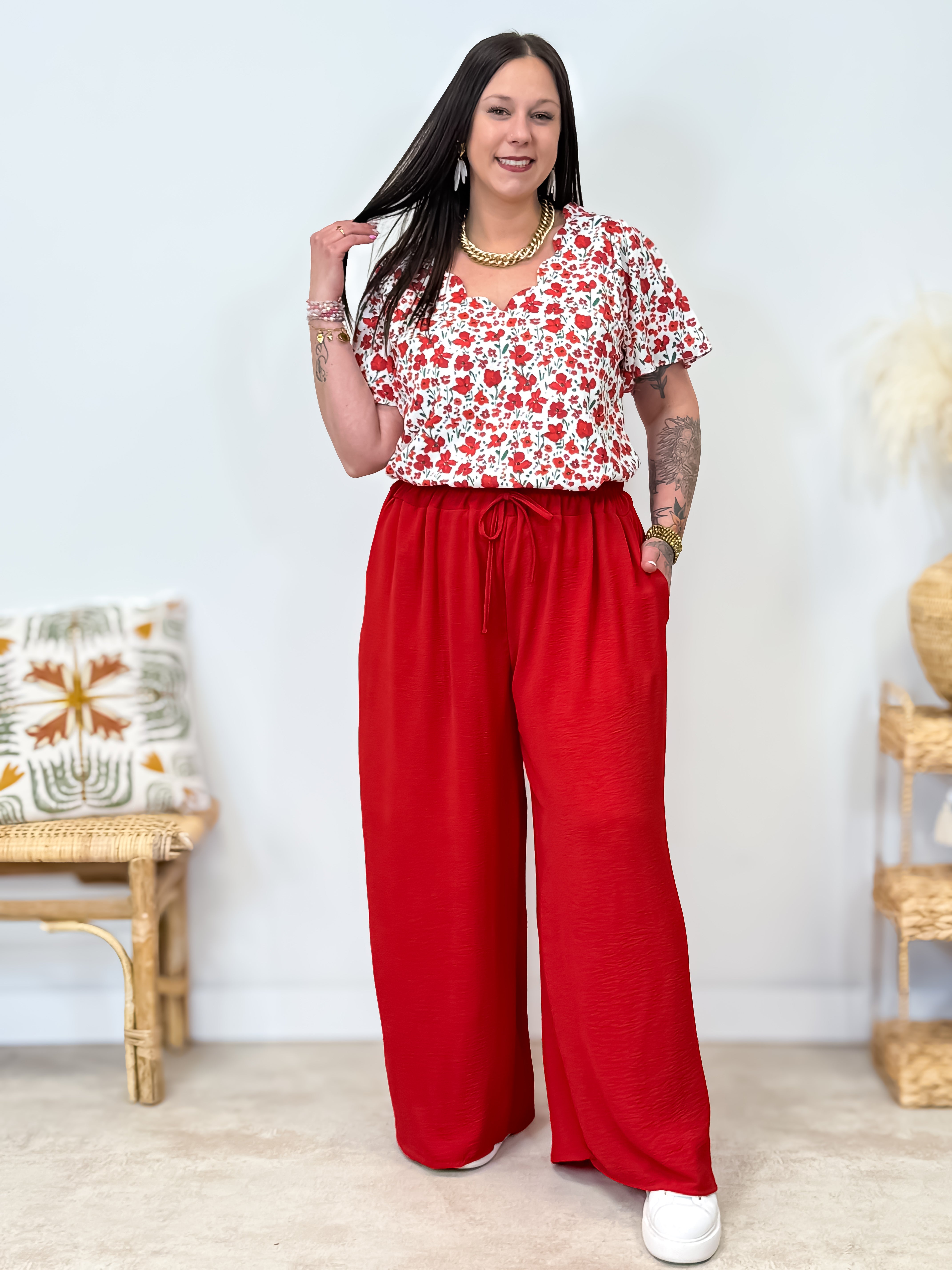 Palazzo - Fanny - Rouge