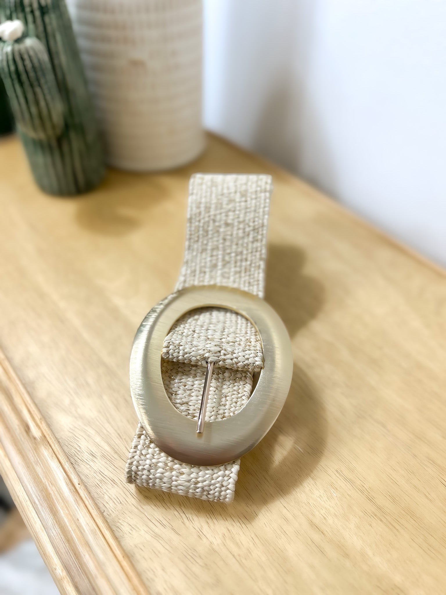 Ceinture - Carmen - Beige & Doré