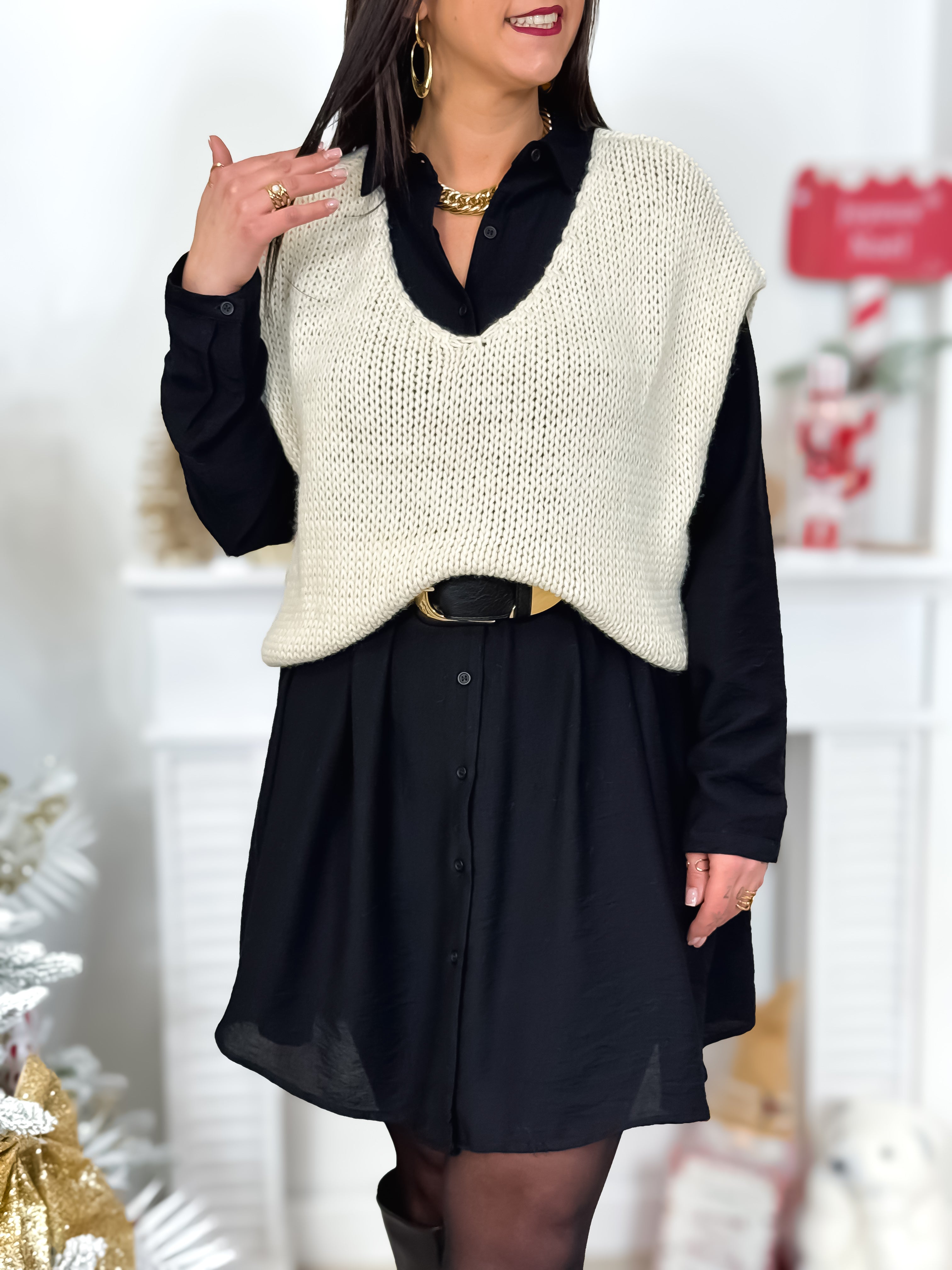 Pull Sans Manches - Lorissa - Beige