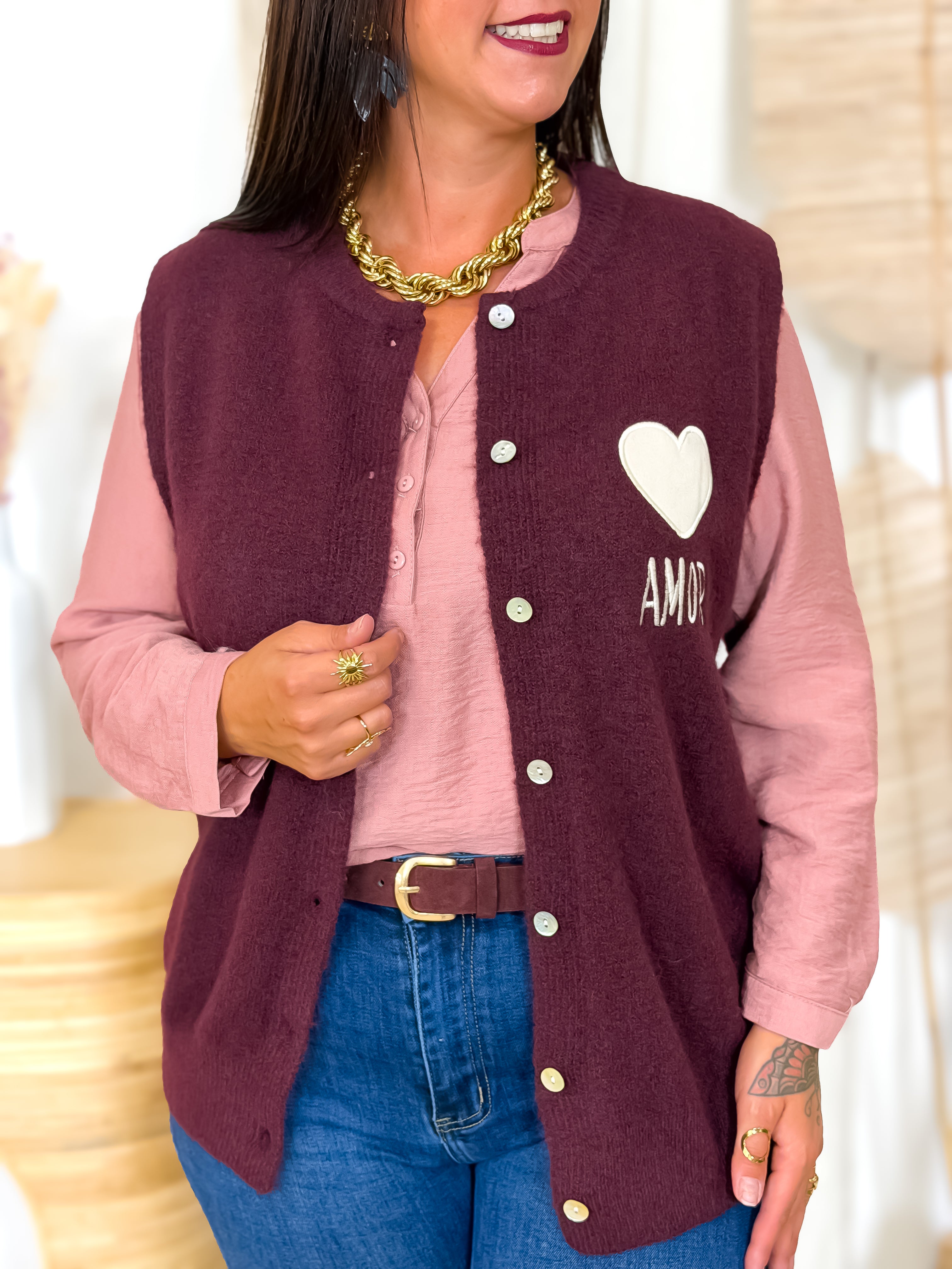 Gilet sans manches - Lovies - Bordeaux
