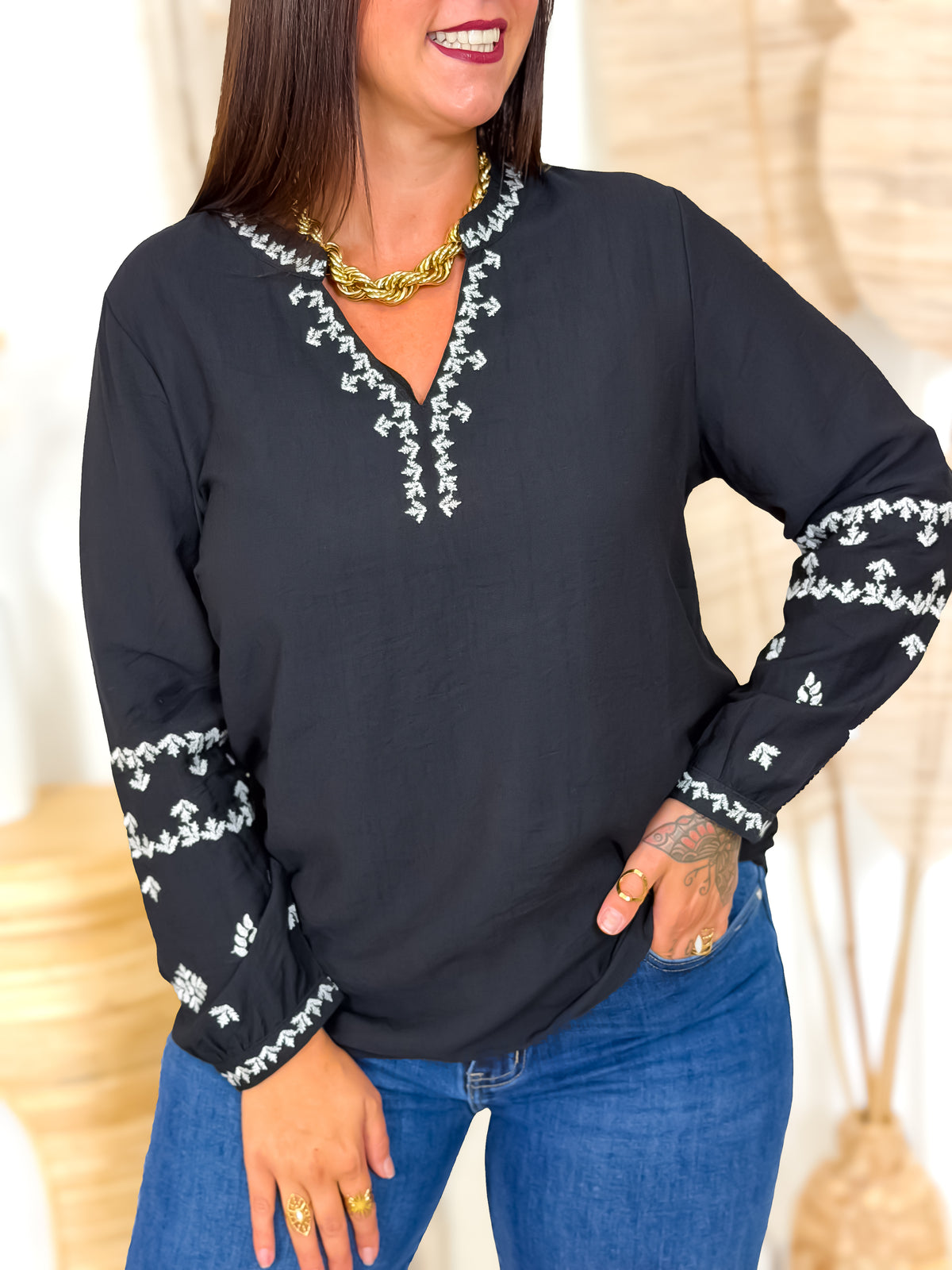 Blouse - Ariella - Noir