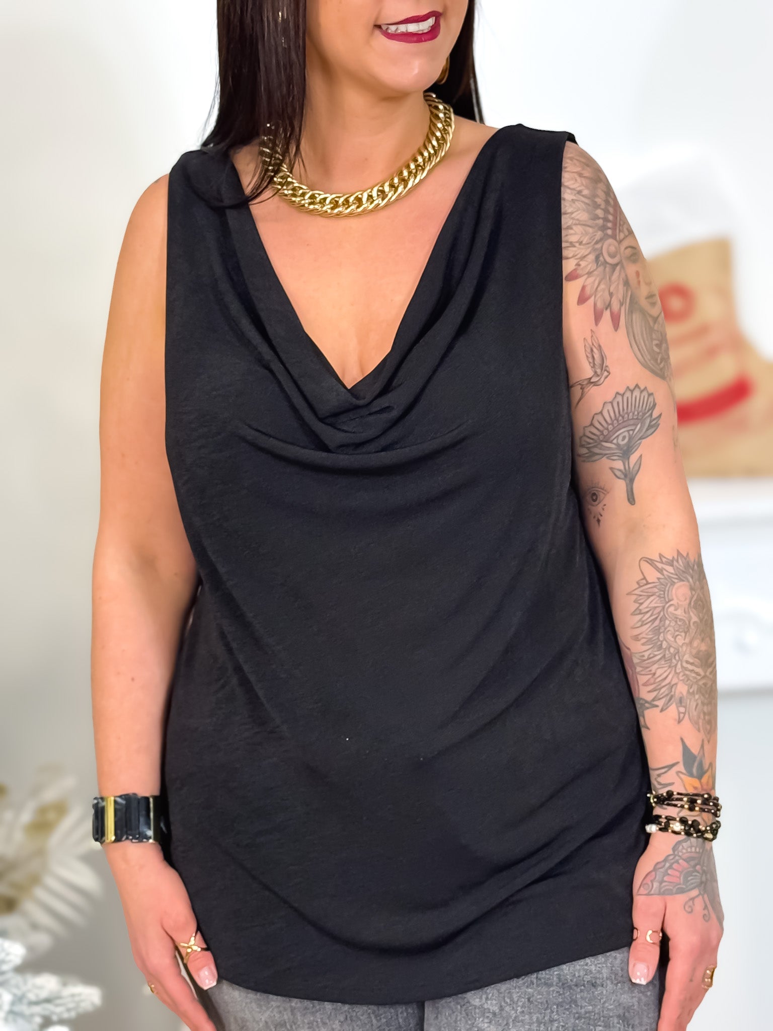 Top - Alia - Noir / 🚨 PRÉVENTE ENTRE 15 et 19.12 🚨