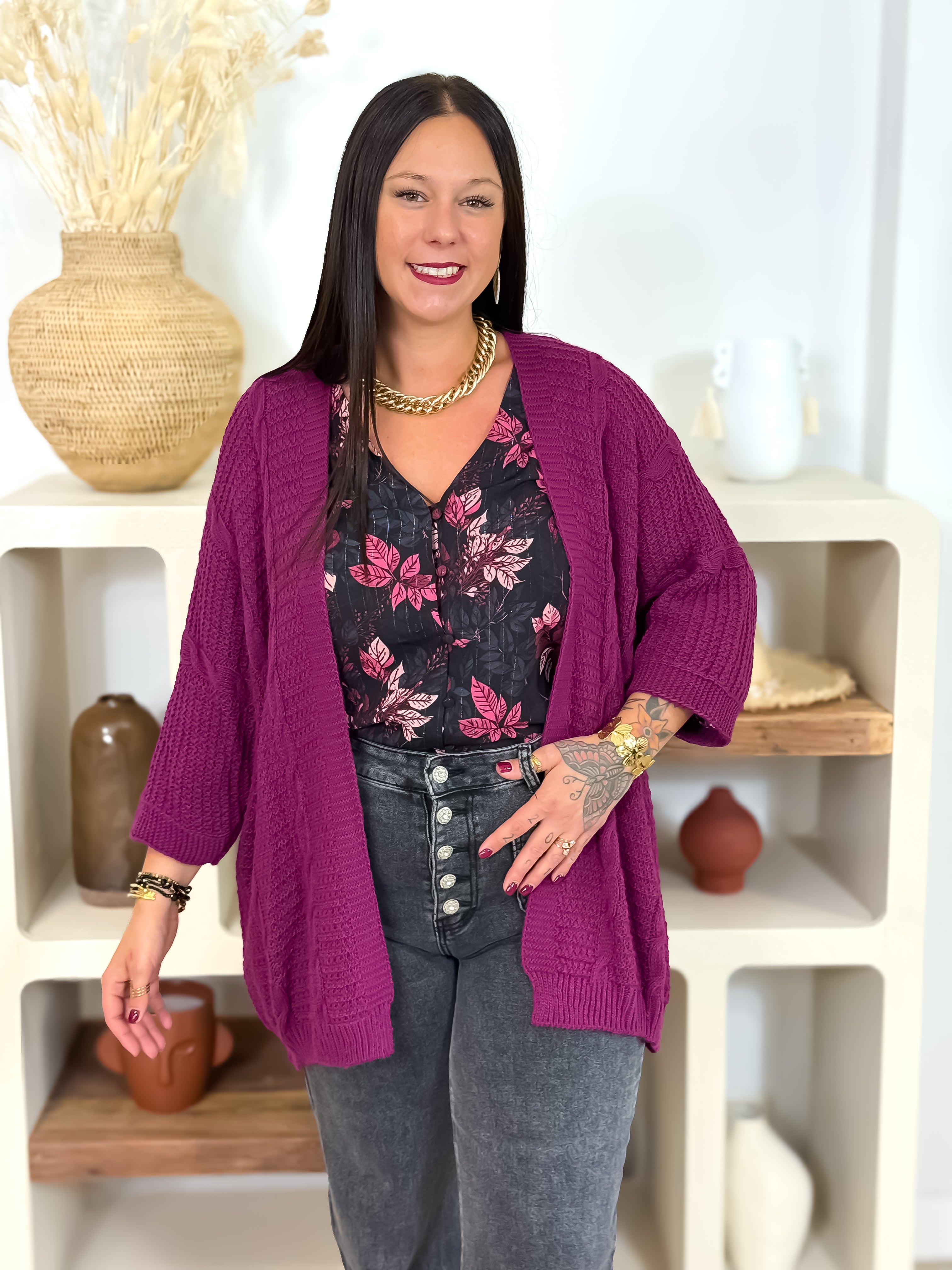 Gilet - Gianna - Magenta